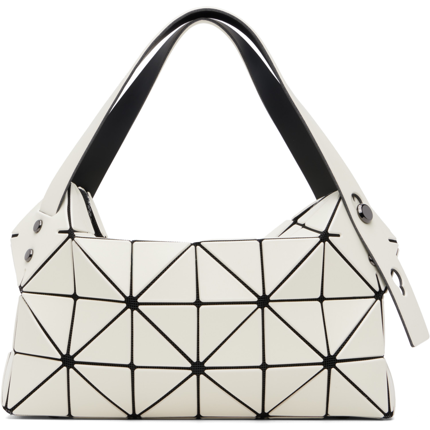 BAO BAO ISSEY MIYAKE White Boston Hand Bag