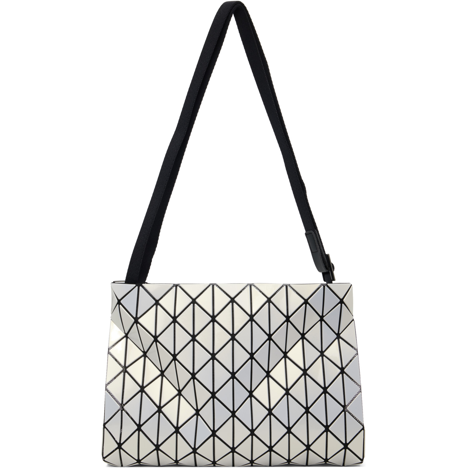 BAO BAO ISSEY MIYAKE White Row Metallic Bag