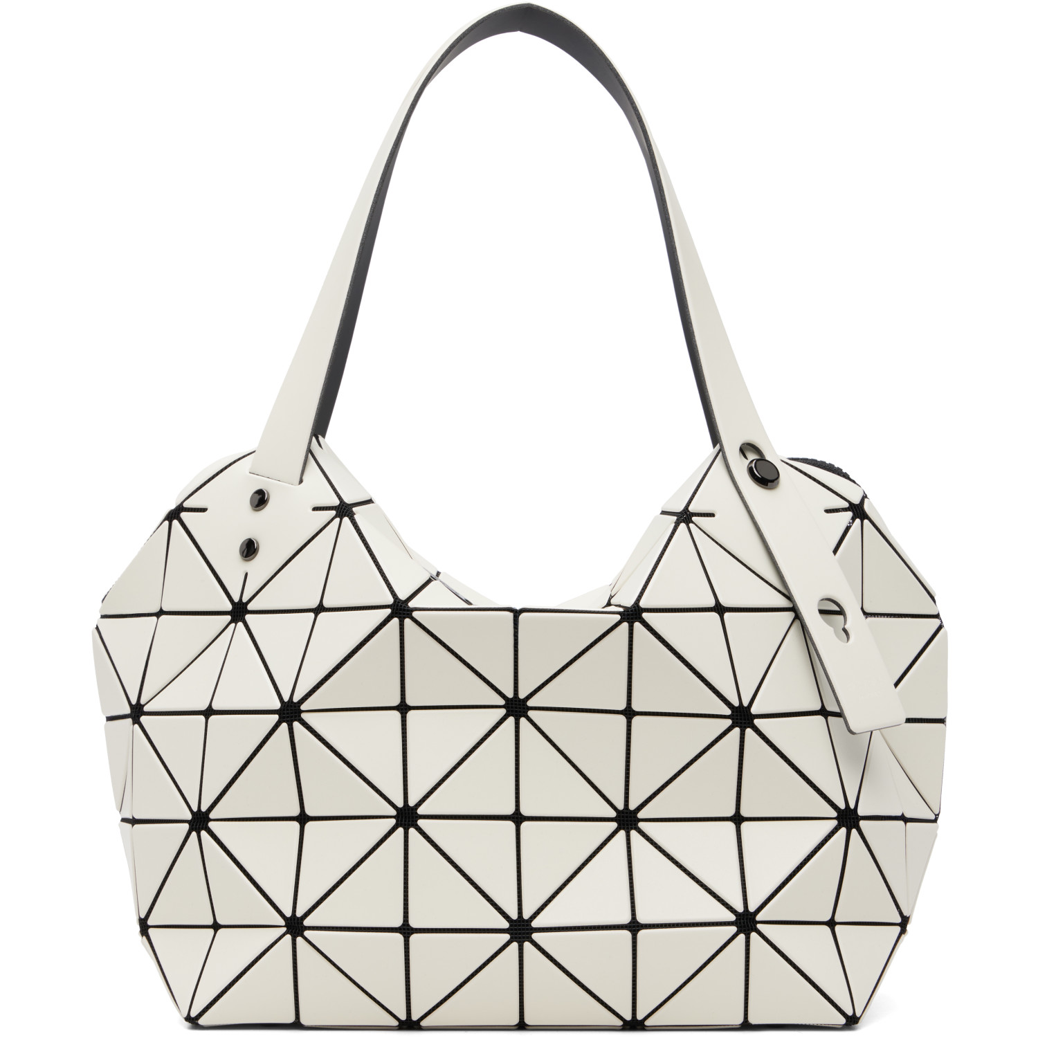 BAO BAO ISSEY MIYAKE White Boston Tote