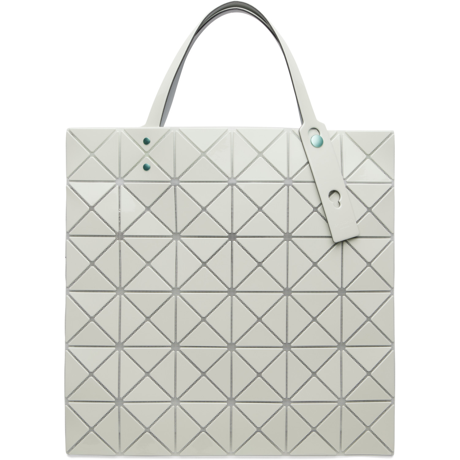 BAO BAO ISSEY MIYAKE Green Lucent One-Tone Tote