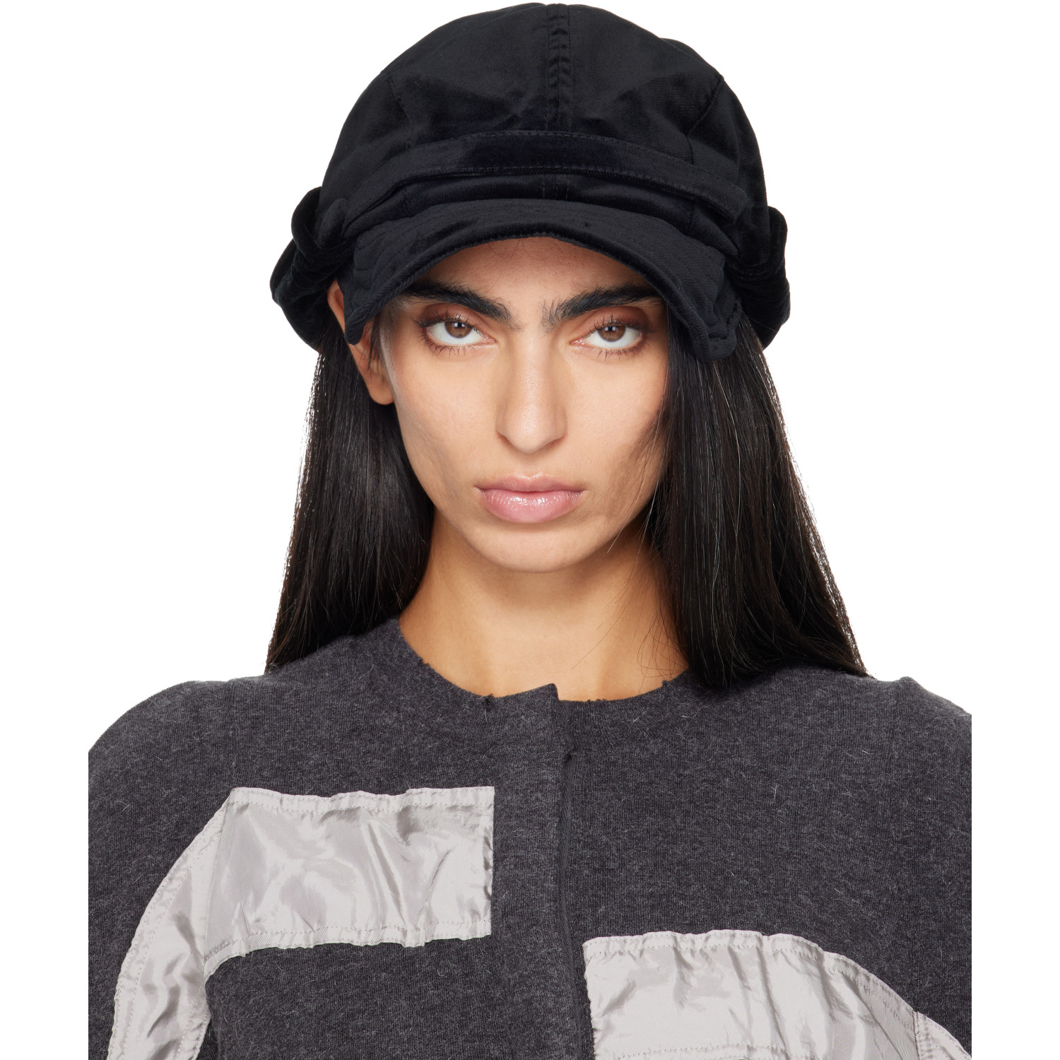 OPEN YY Black Wire Bucket Beret Cap