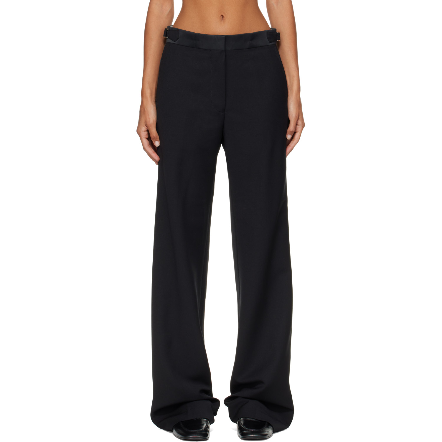 Wales Bonner Black Gallery Tuxedo Trousers