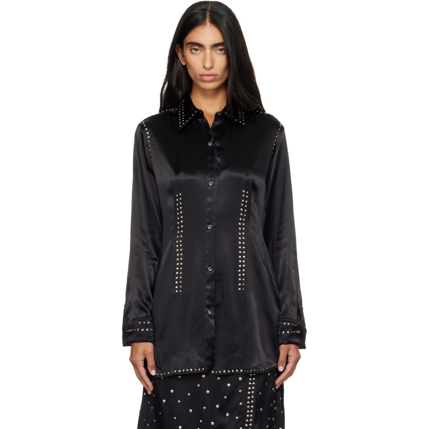 Wales Bonner Black Mystic Shirt
