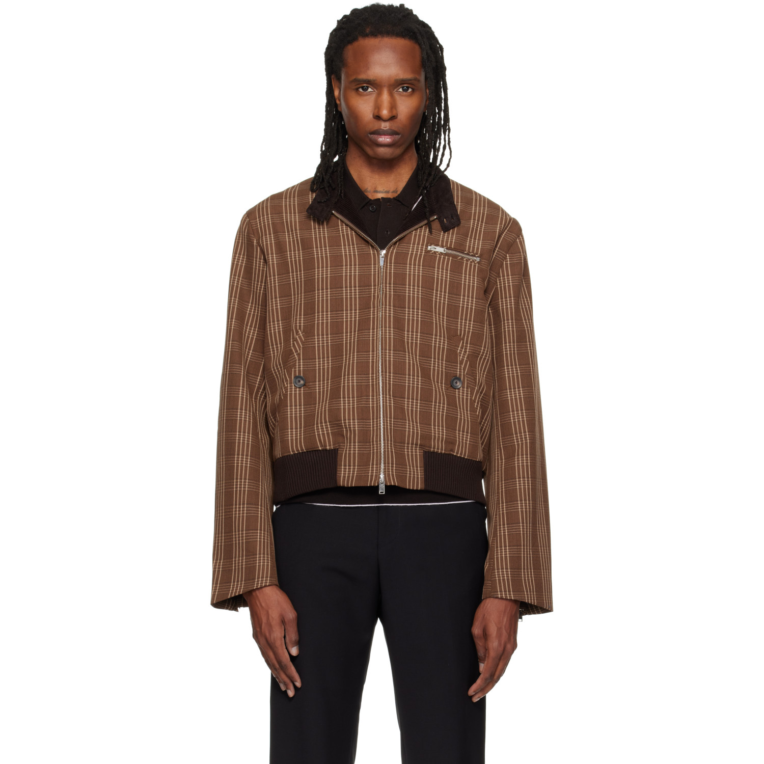 Wales Bonner Brown Axis Jacket