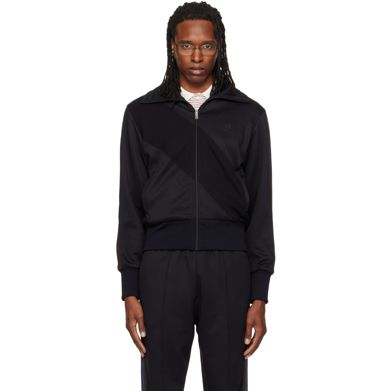 Wales Bonner Black Form Track Jacket