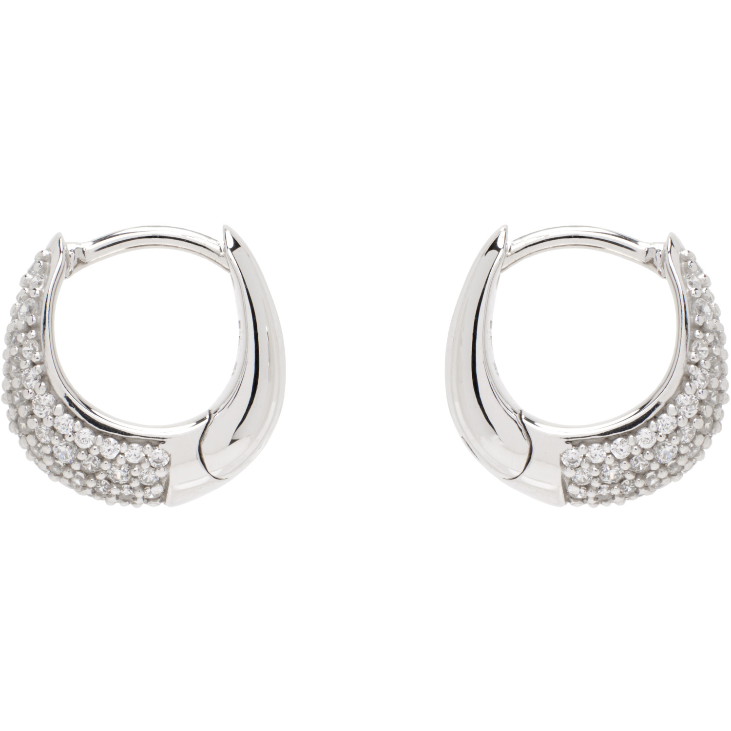 Tom Wood Ice Huggies Pave Earrings