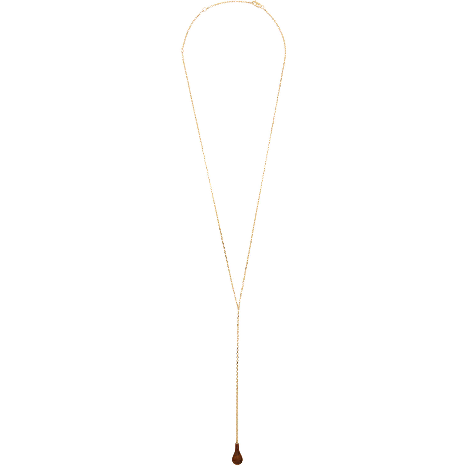 TOTEME Tiger's Eye Drop Necklace