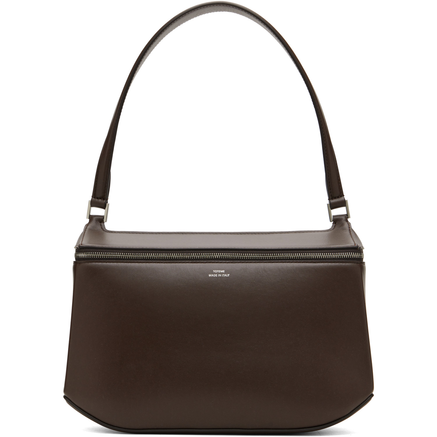 TOTEME Brown Clip Leather Shoulder Bag