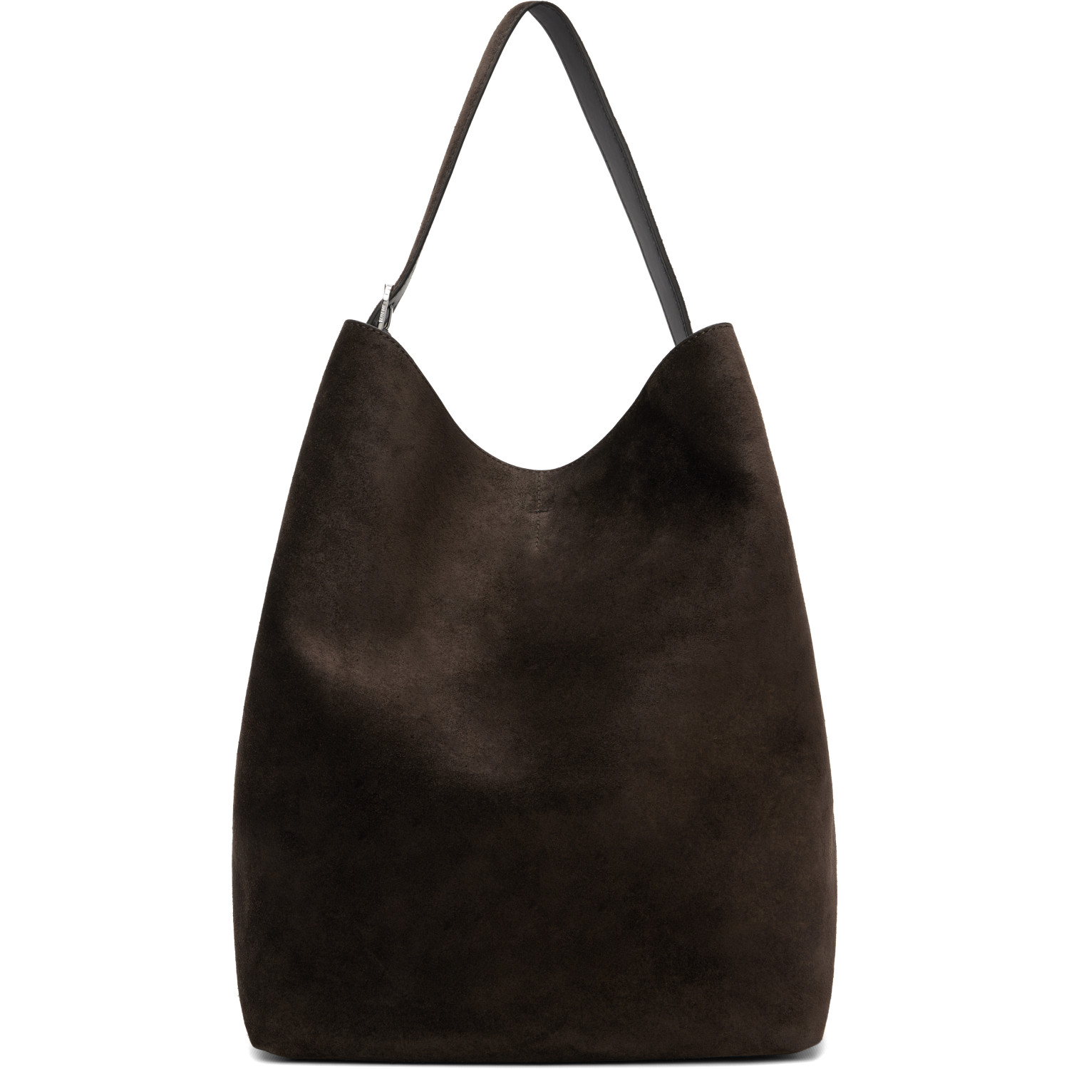TOTEME Brown Belted Suede Tote