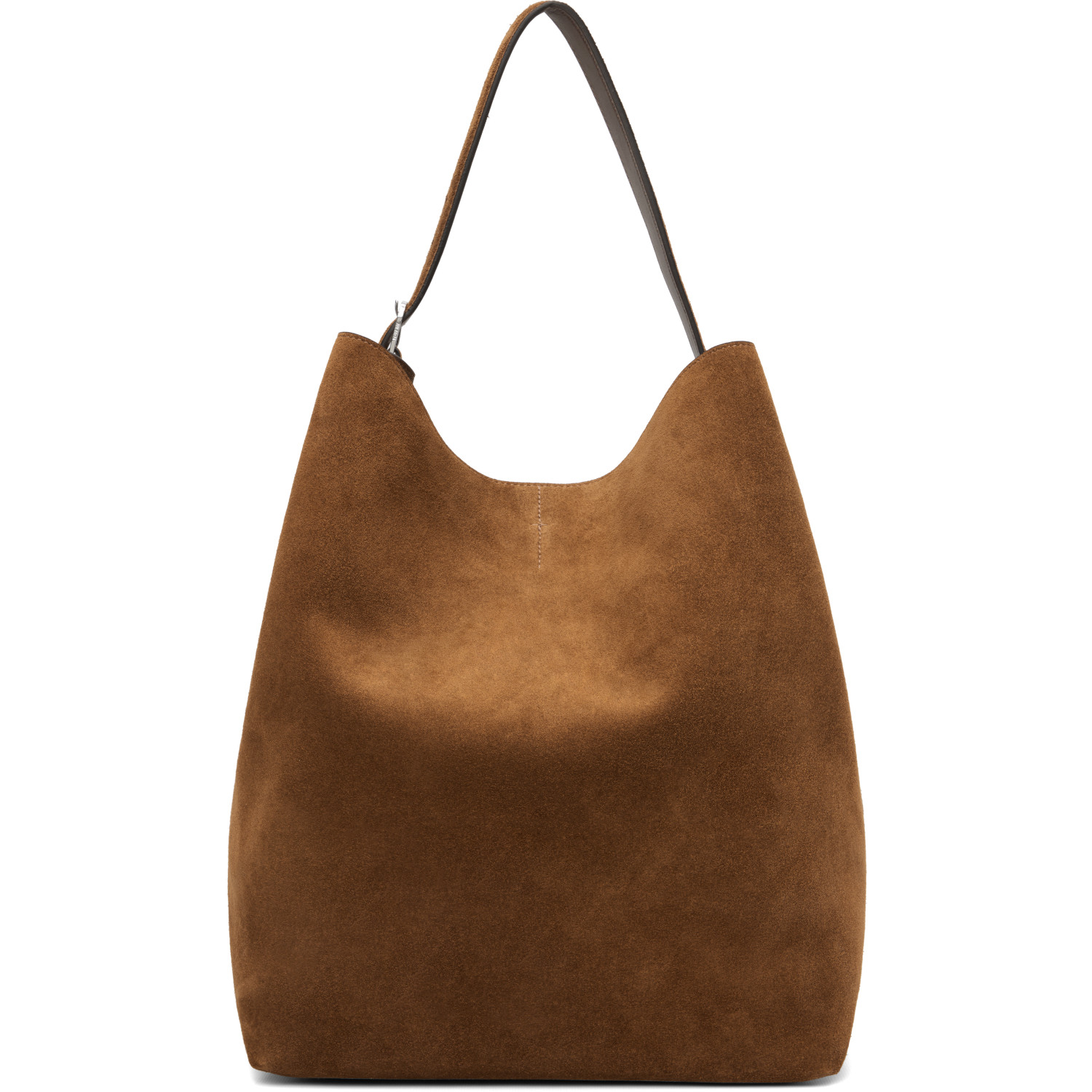 TOTEME Tan Belted Suede Tote