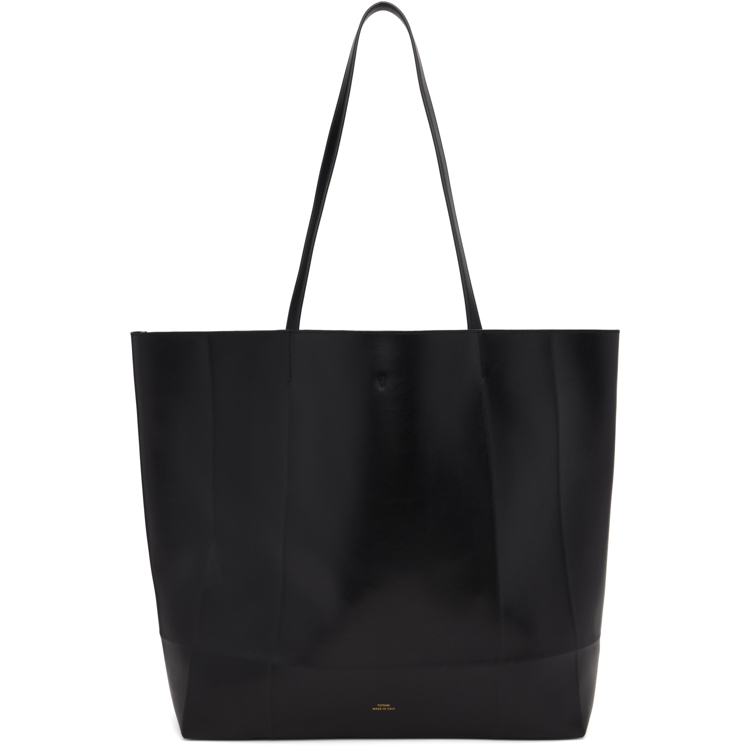TOTEME Black Roam Leather Tote