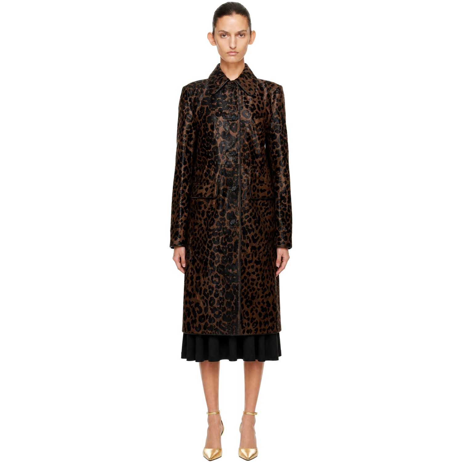TOTEME Brown Pony Hair Coat