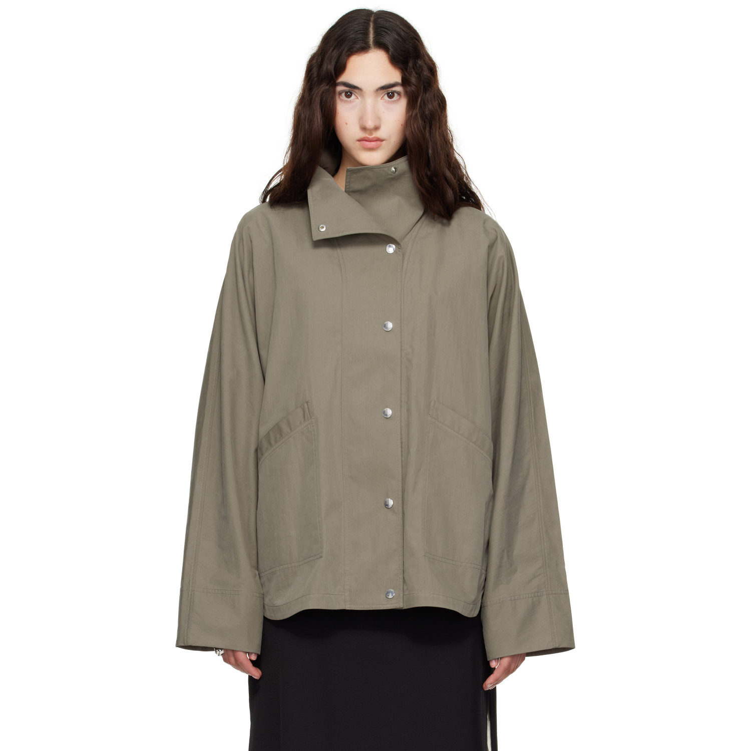 TOTEME Taupe Summer Parachute Jacket