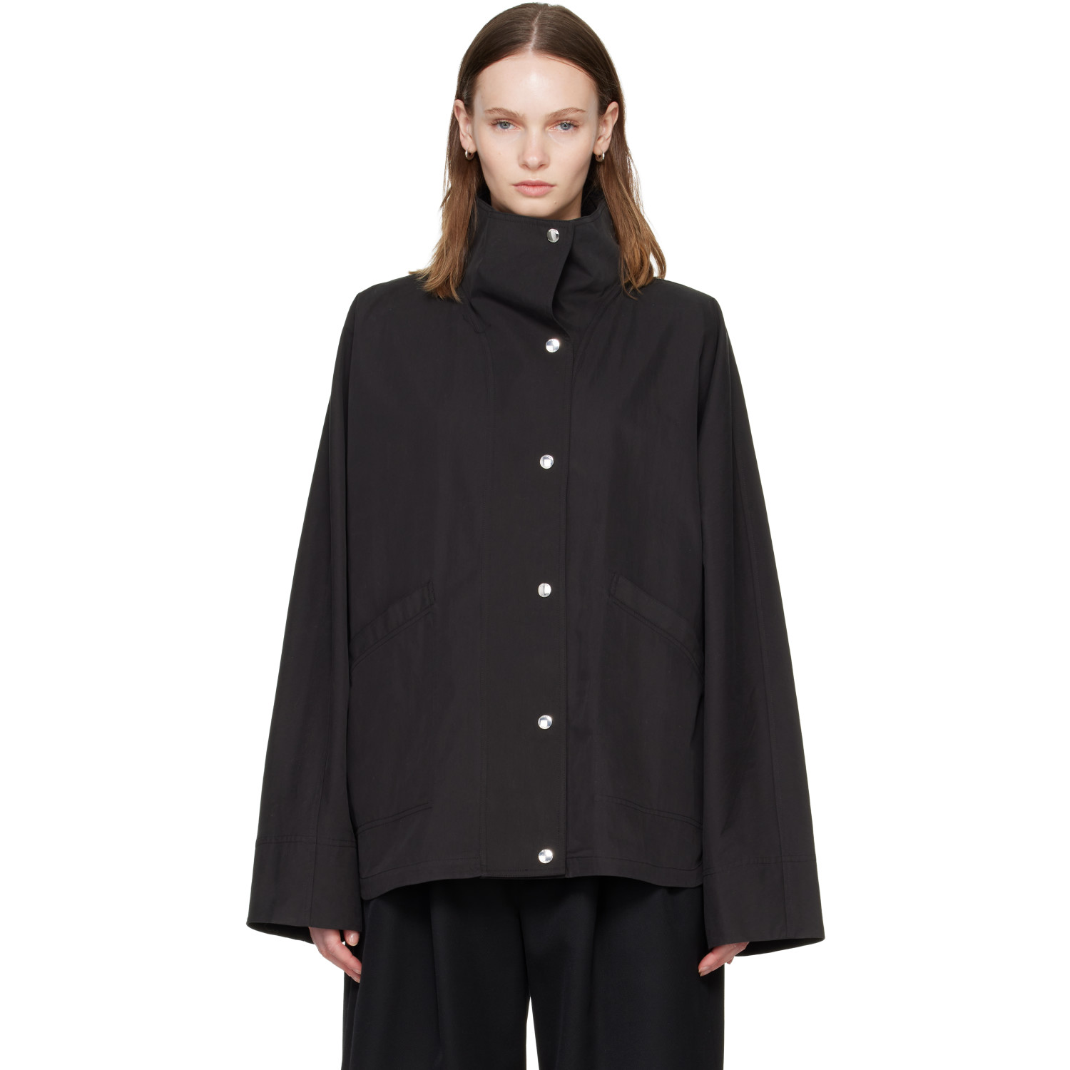 TOTEME Black Summer Parachute Jacket