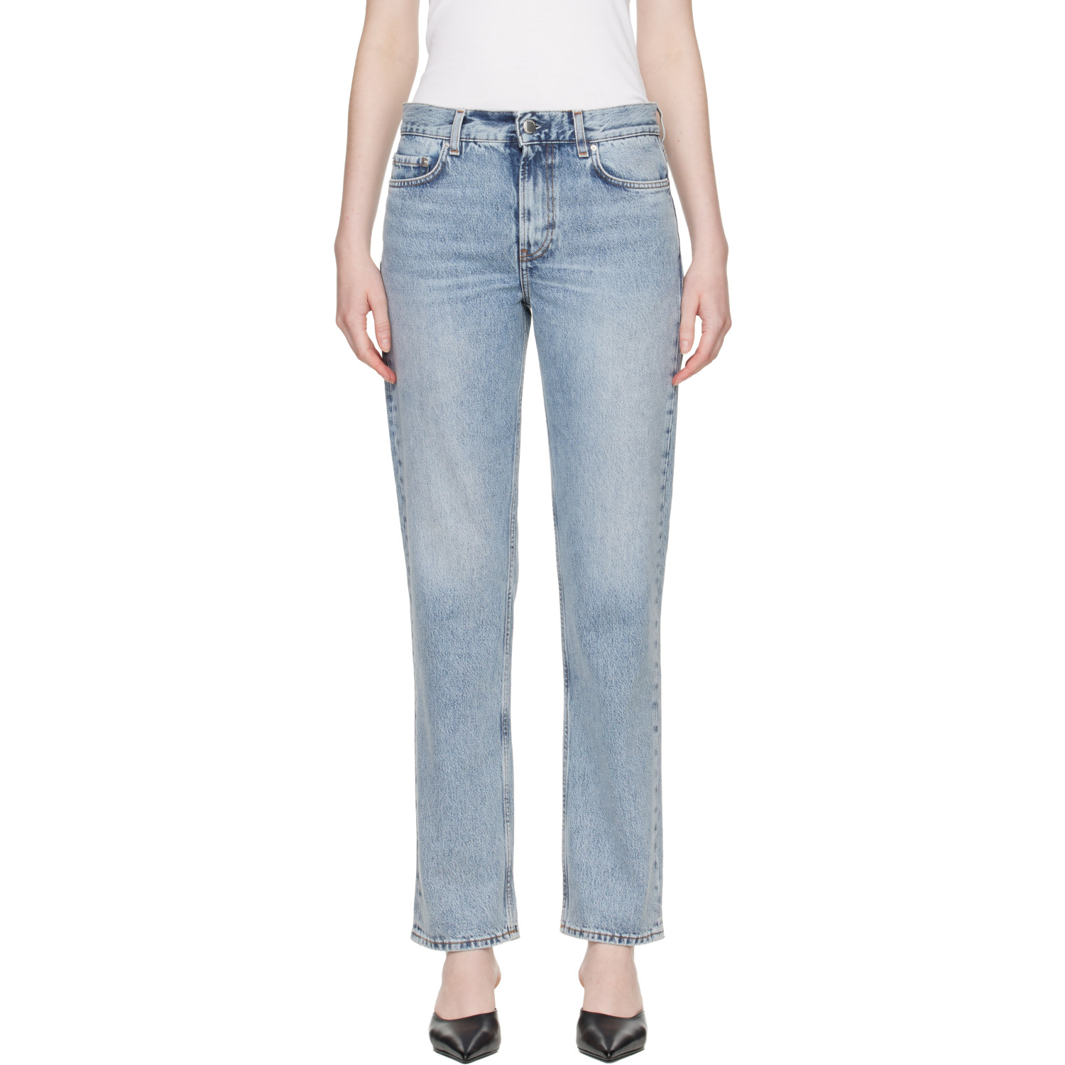 TOTEME Blue Low Straight Jeans