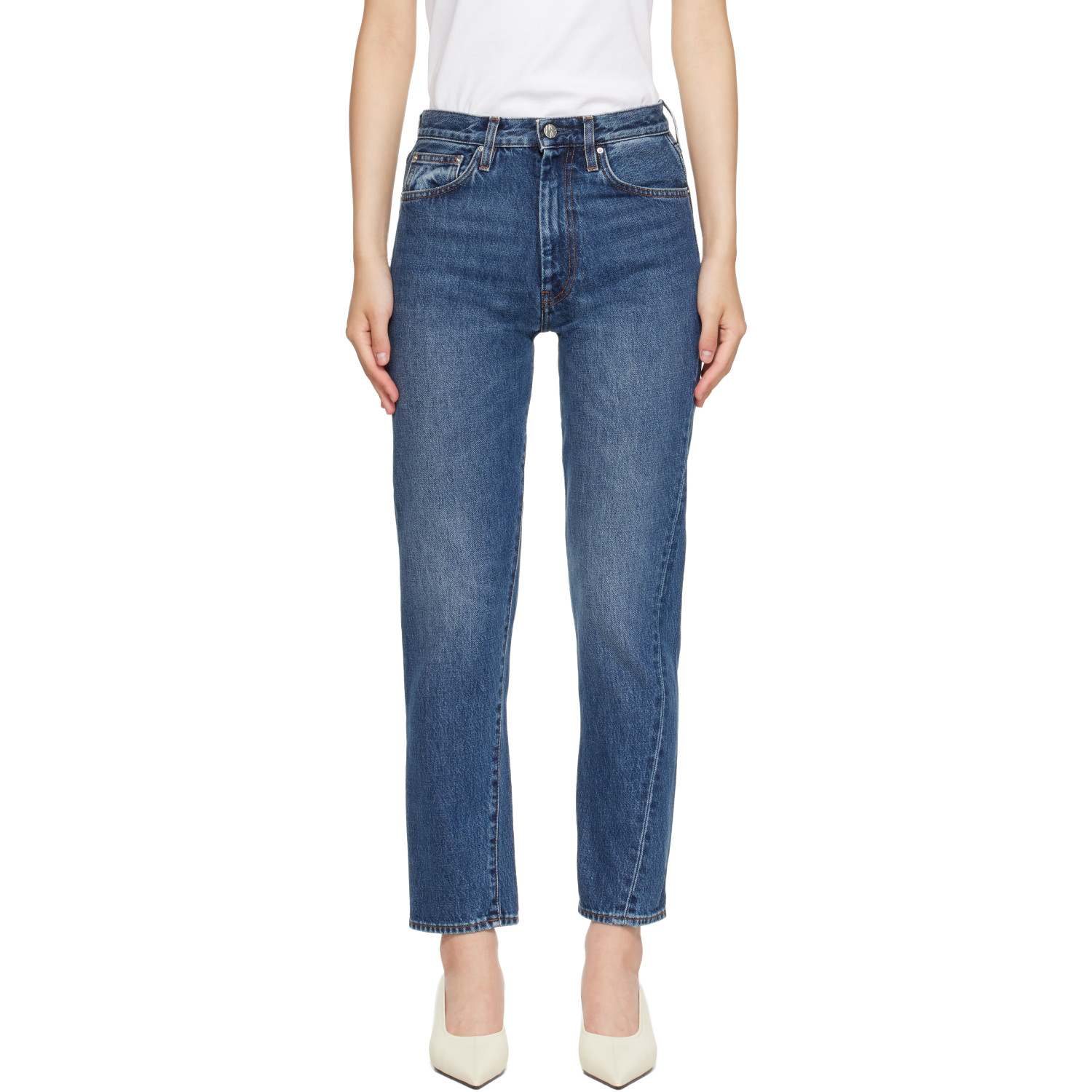 TOTEME Blue Twisted Seam Jeans