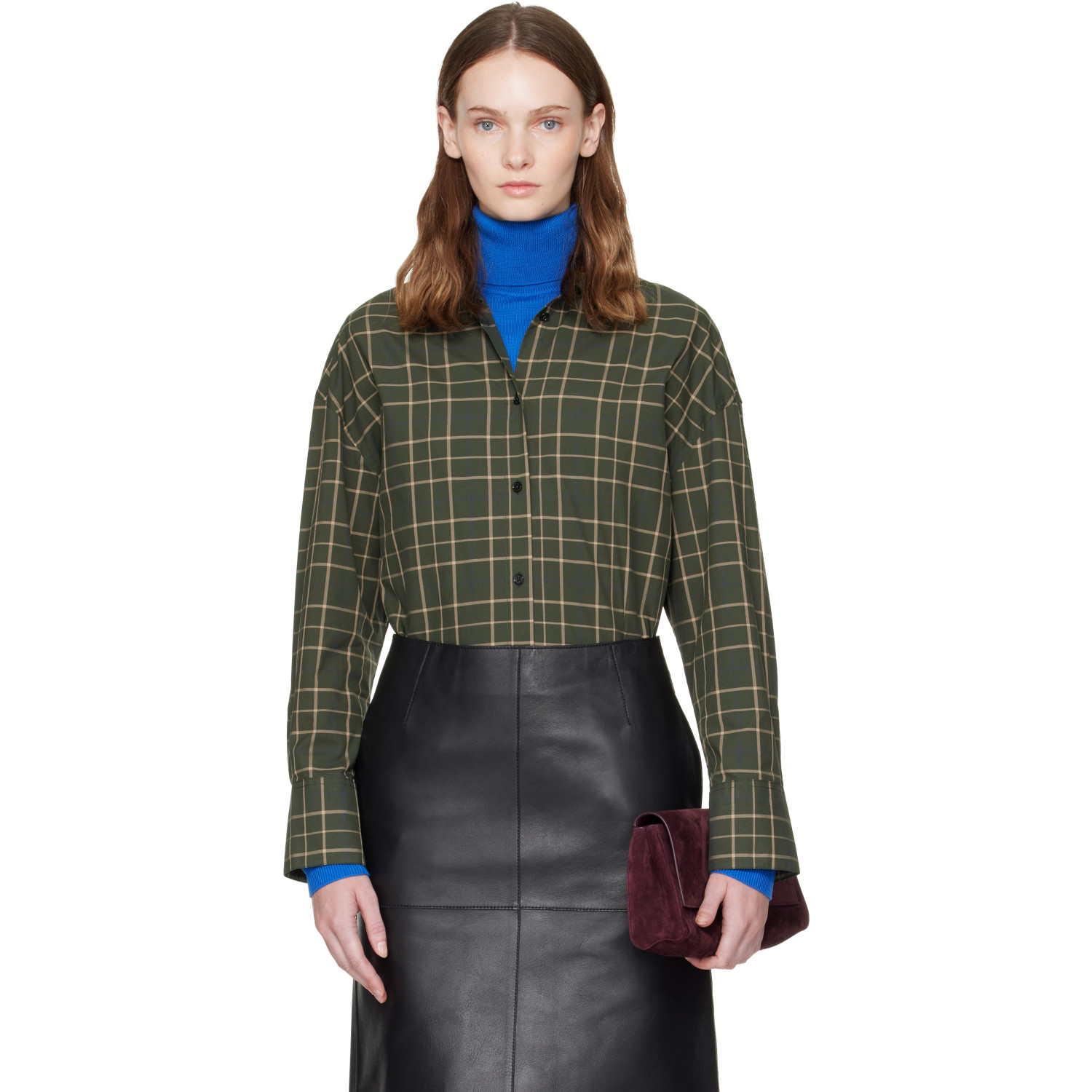 TOTEME Green Boxy Shirt