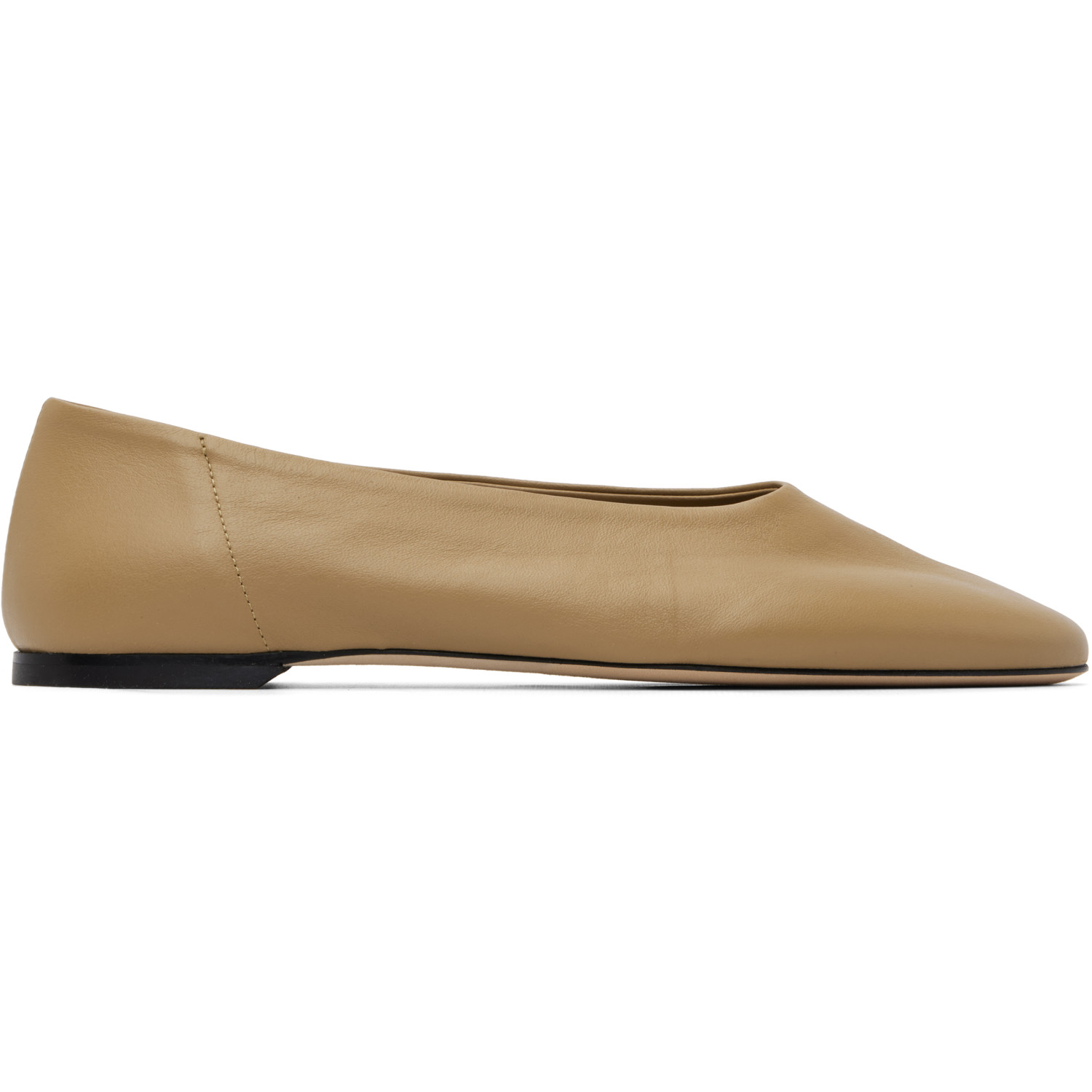 TOTEME Taupe Slip Ballerina Flats