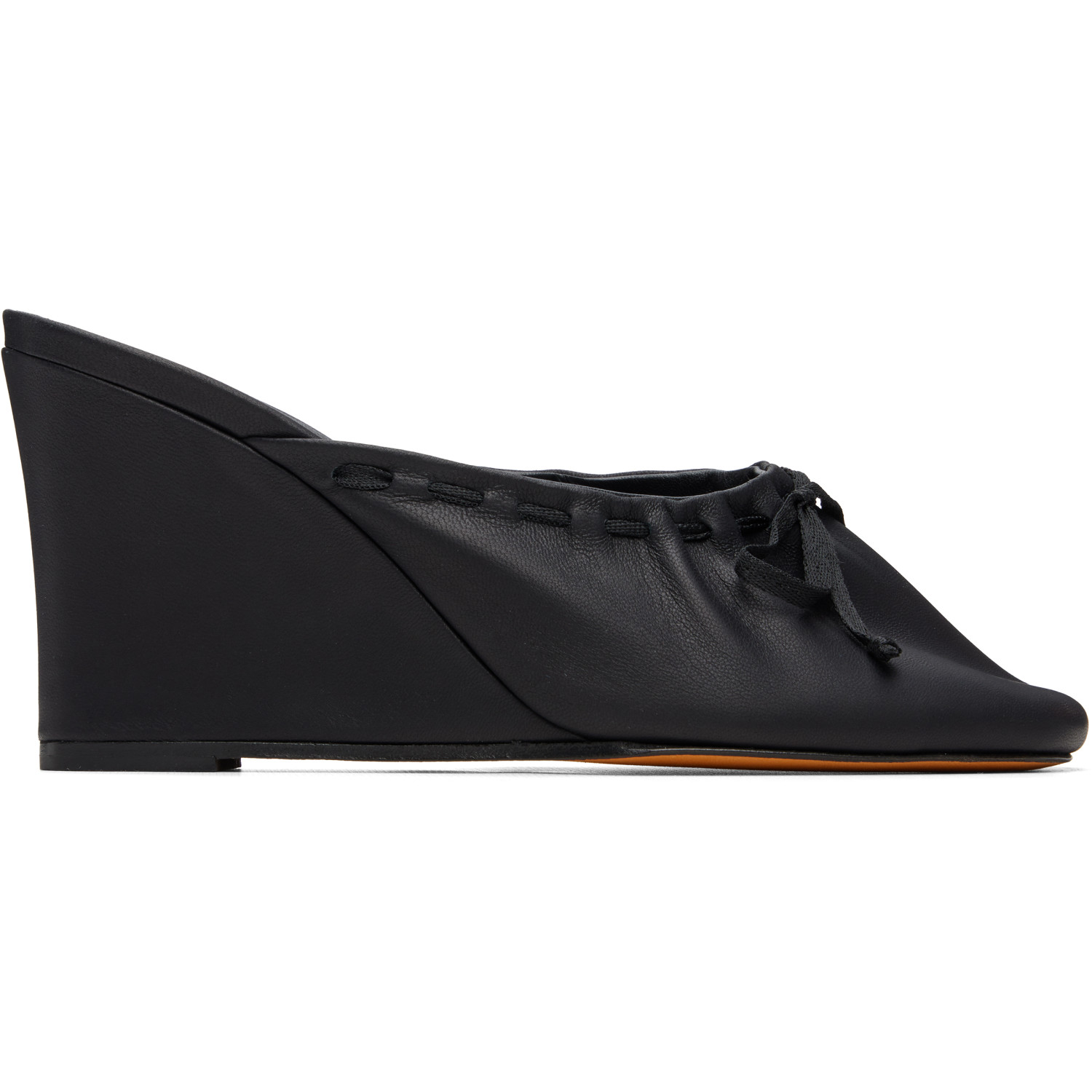 Maryam Nassir Zadeh Black Ballet Wedge Heels