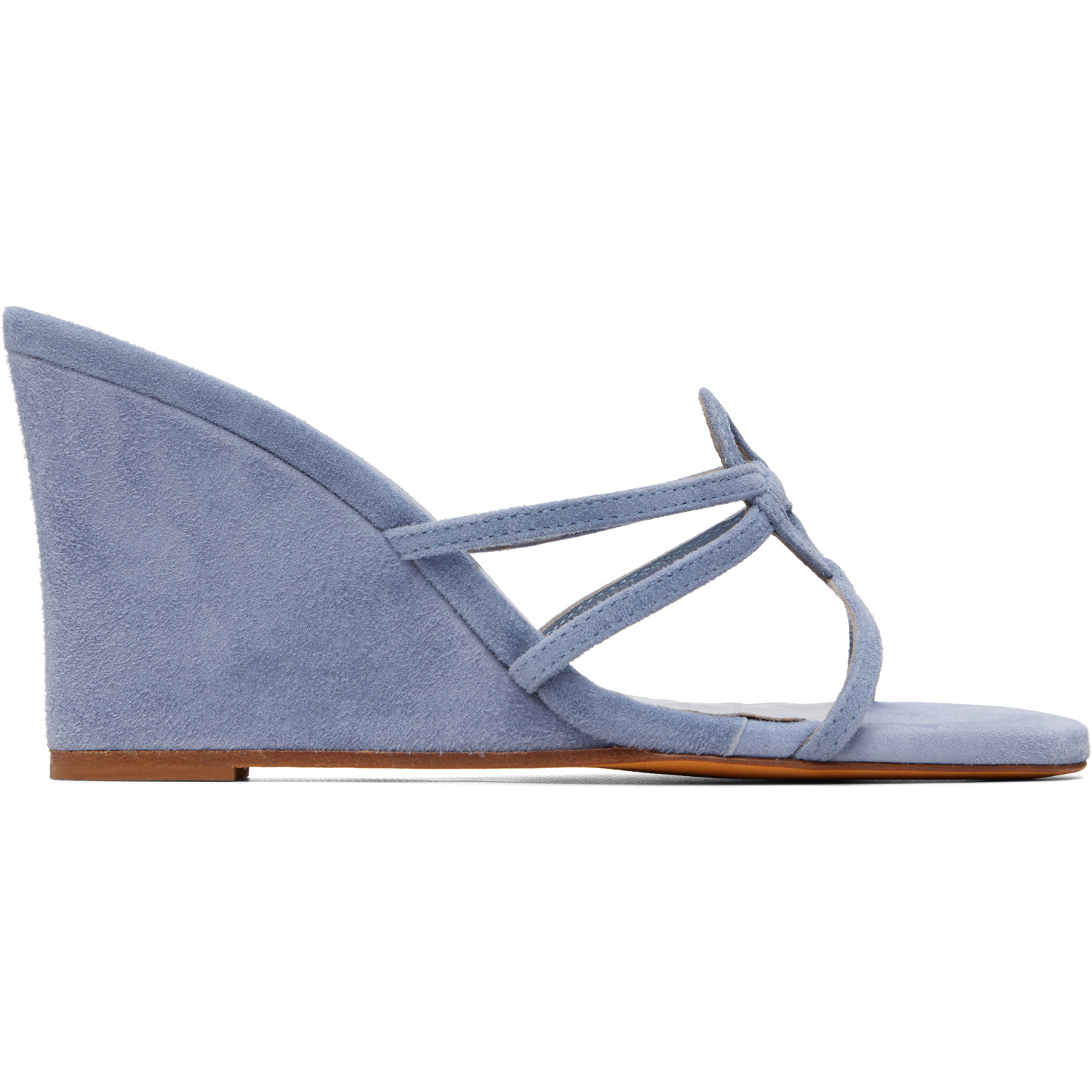 Maryam Nassir Zadeh Blue Opera Wedge Heeled Sandals