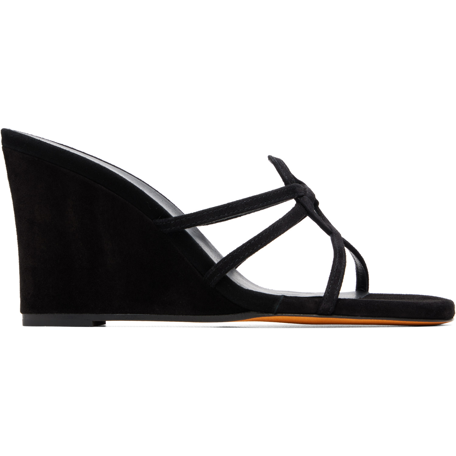 Maryam Nassir Zadeh Black Opera Wedge Heeled Sandals