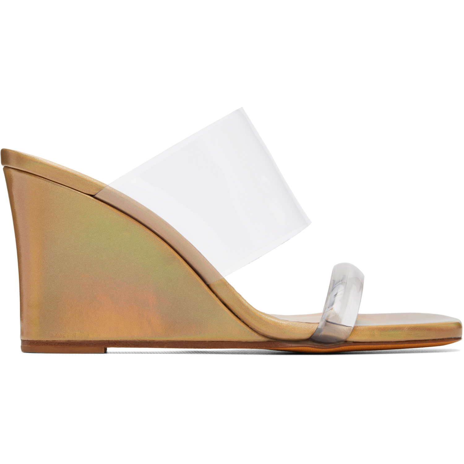 Maryam Nassir Zadeh Gold Olympia Wedge Heeled Sandals