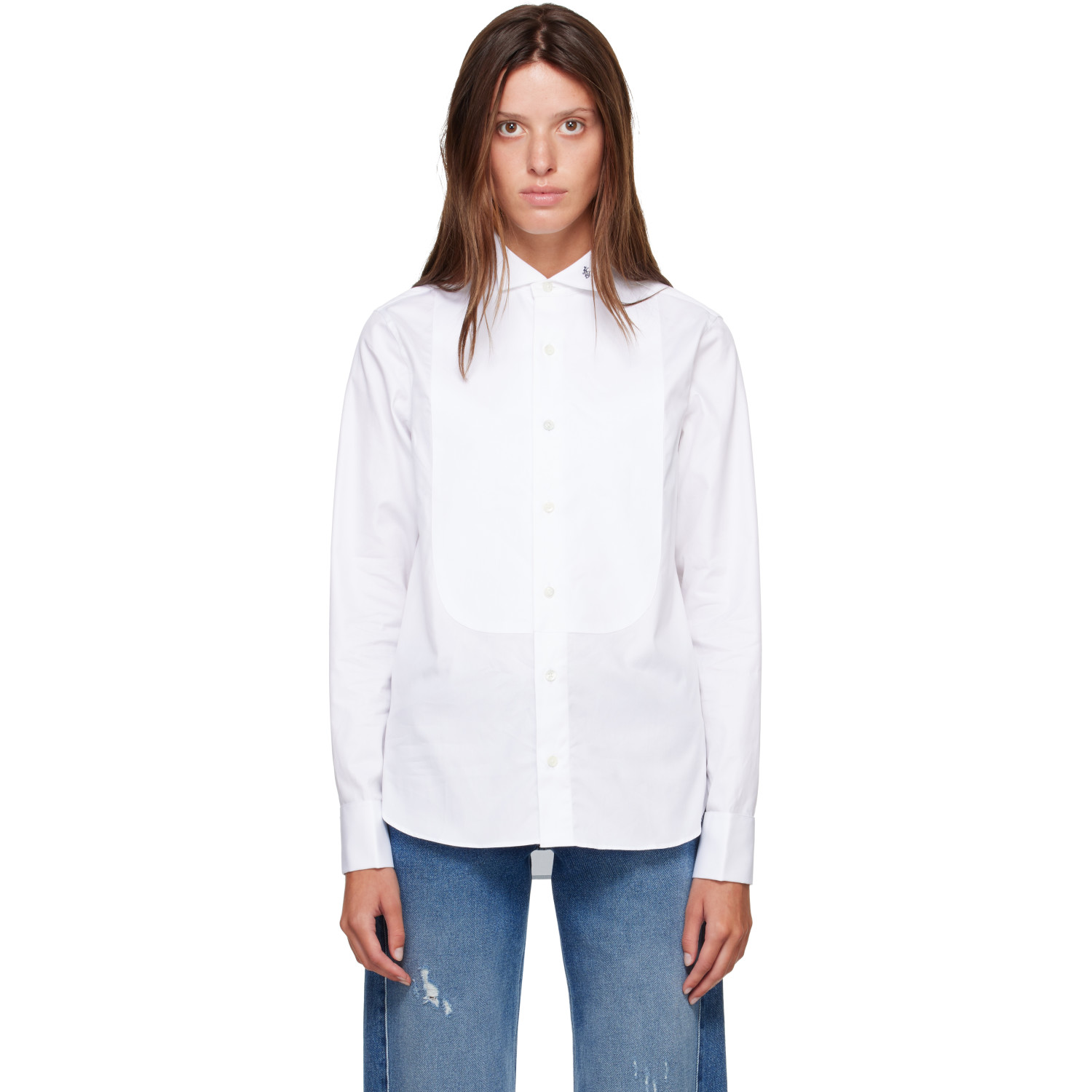 HommeGirls White Tux Shirt