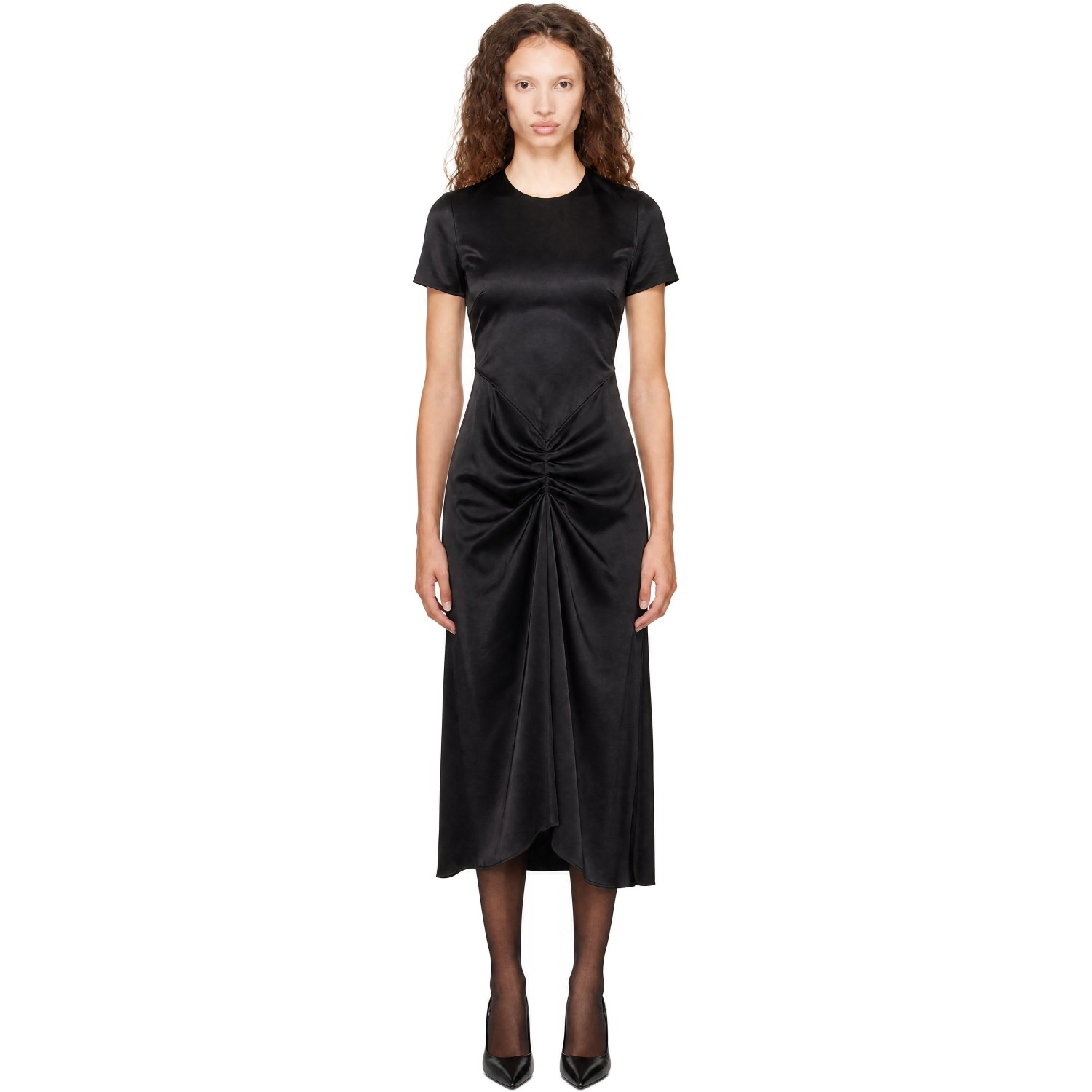 Victoria Beckham Black Blaire Midi Dress