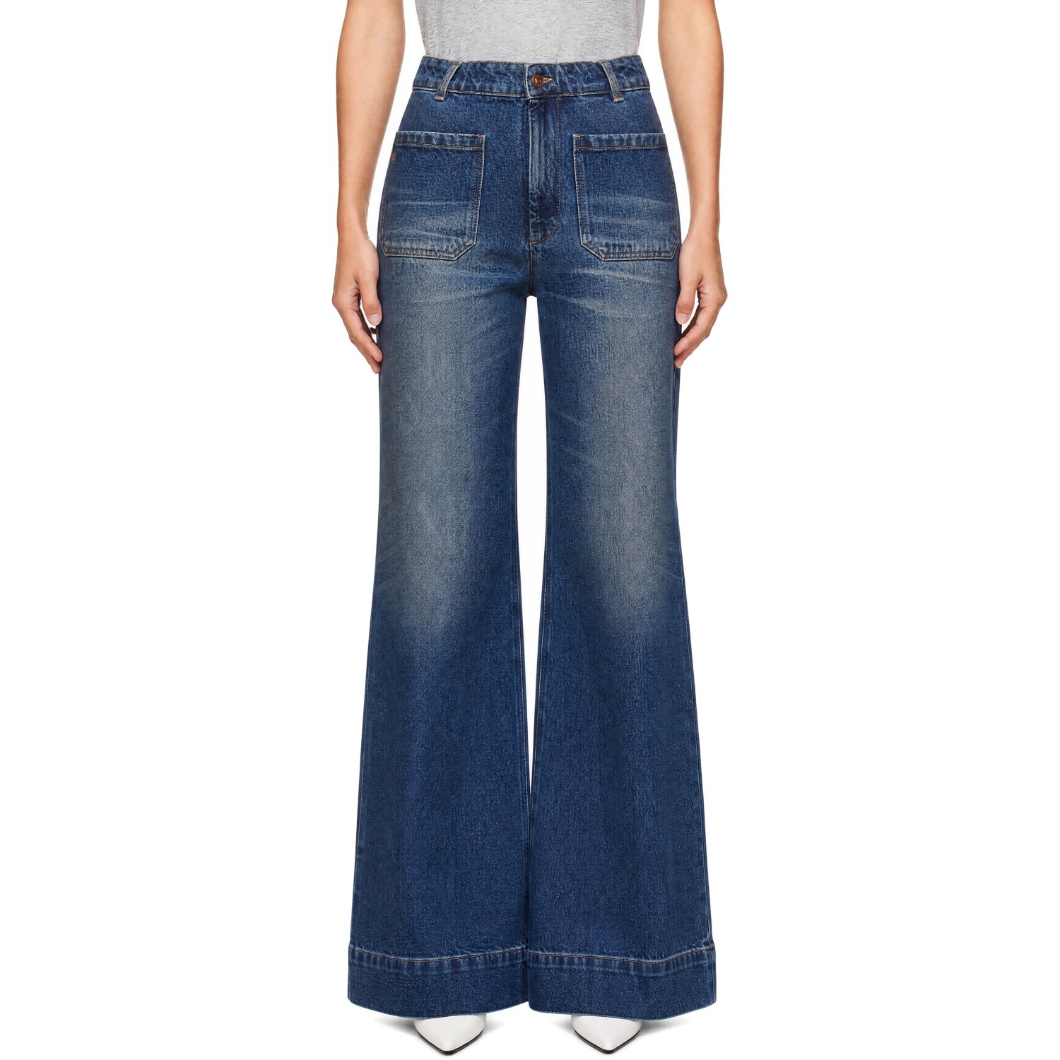 Victoria Beckham Blue Alina Jeans
