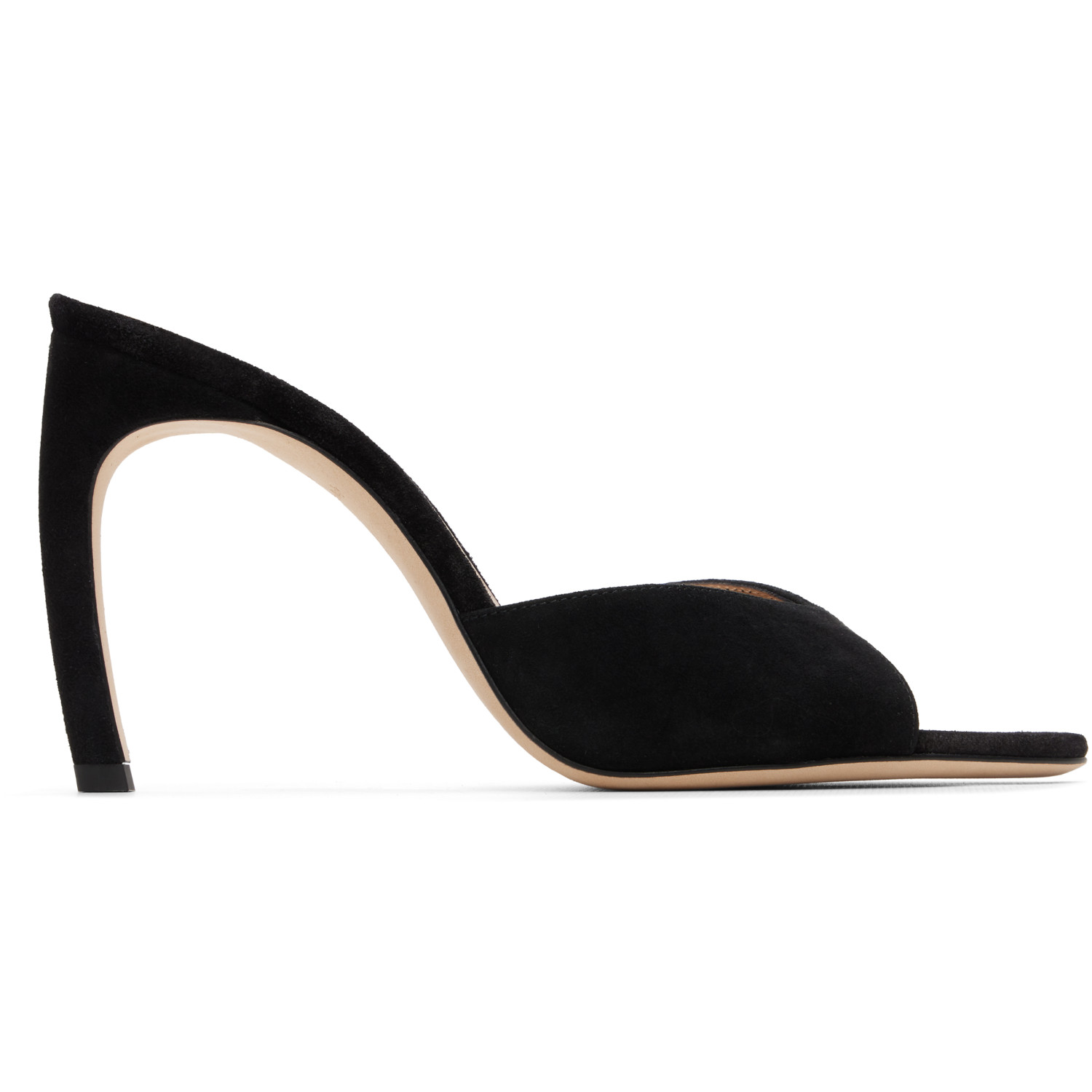 Victoria Beckham Black Harlow Open Toe 100 Heels