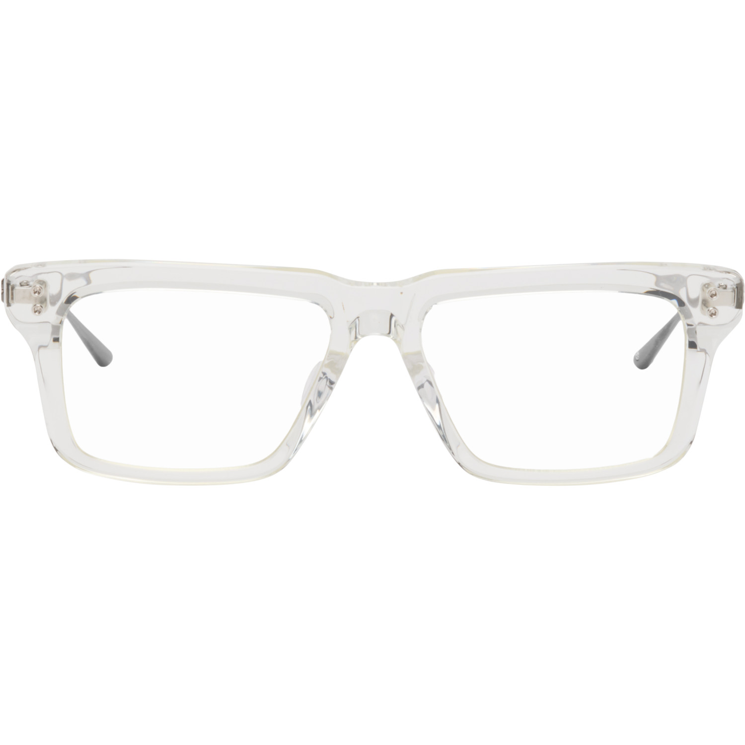 Dita Transparent & Gunmetal Lataro Glasses