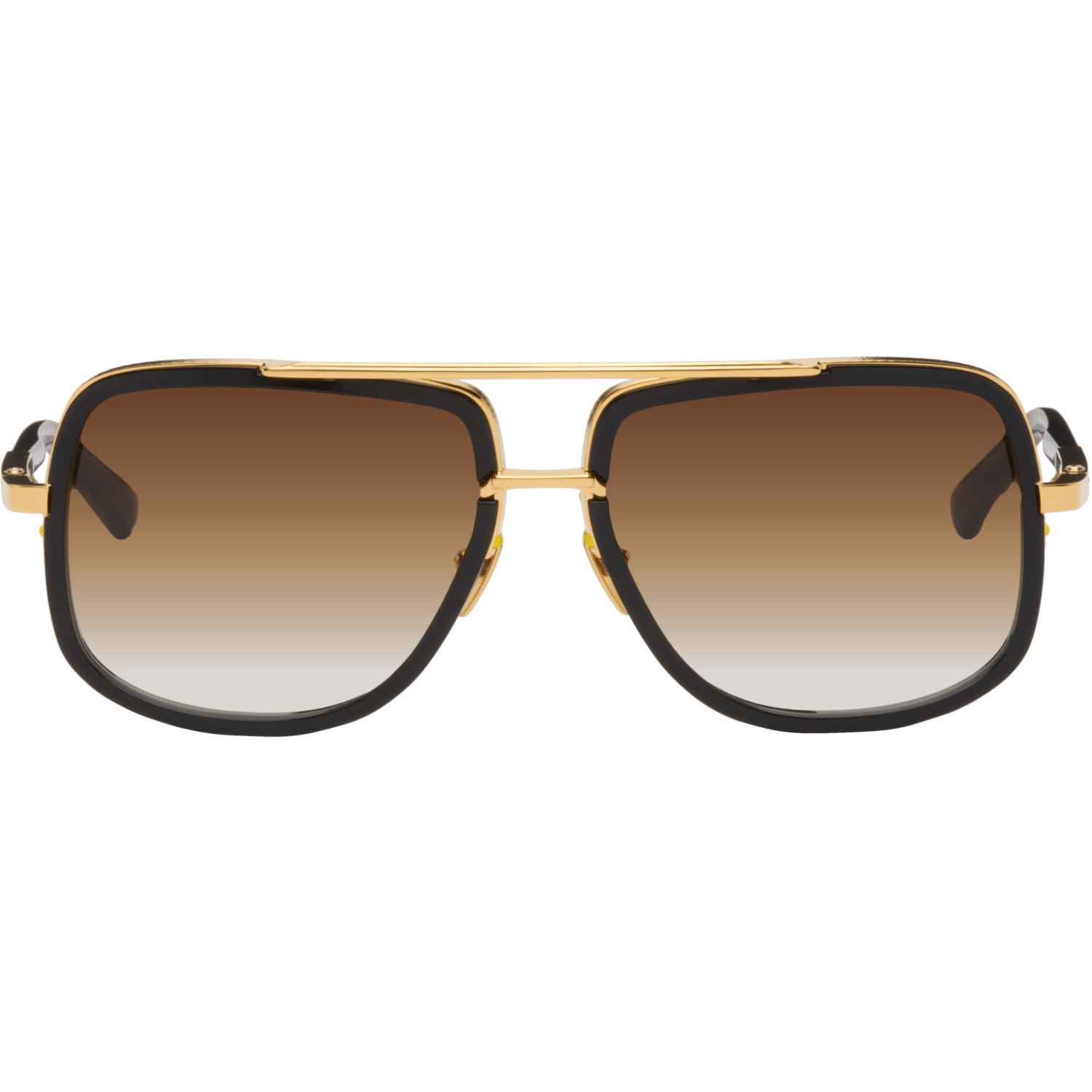 Dita Black & Gold Mach-One Sunglasses