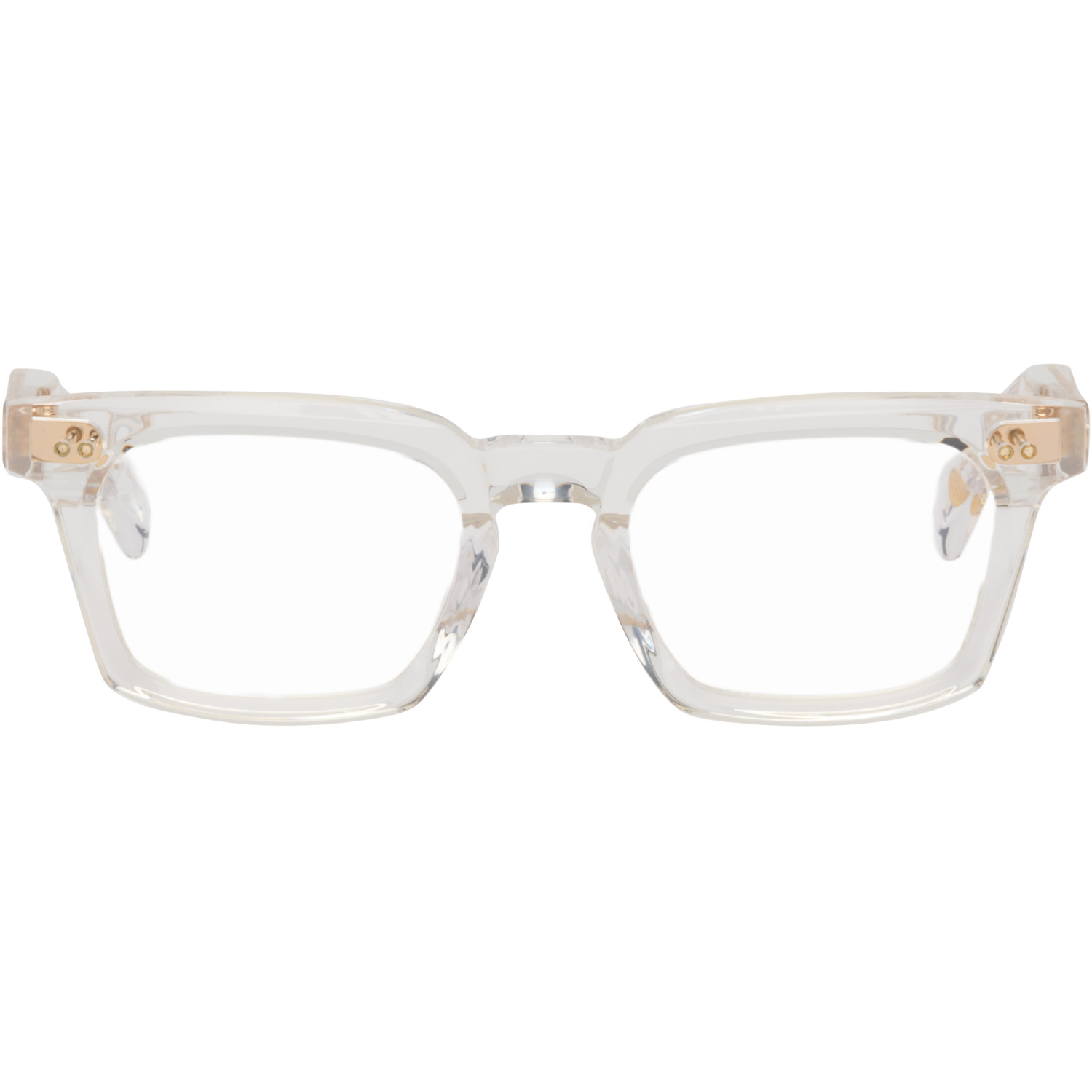 Dita Transparent & Gold Monolix Optical Glasses