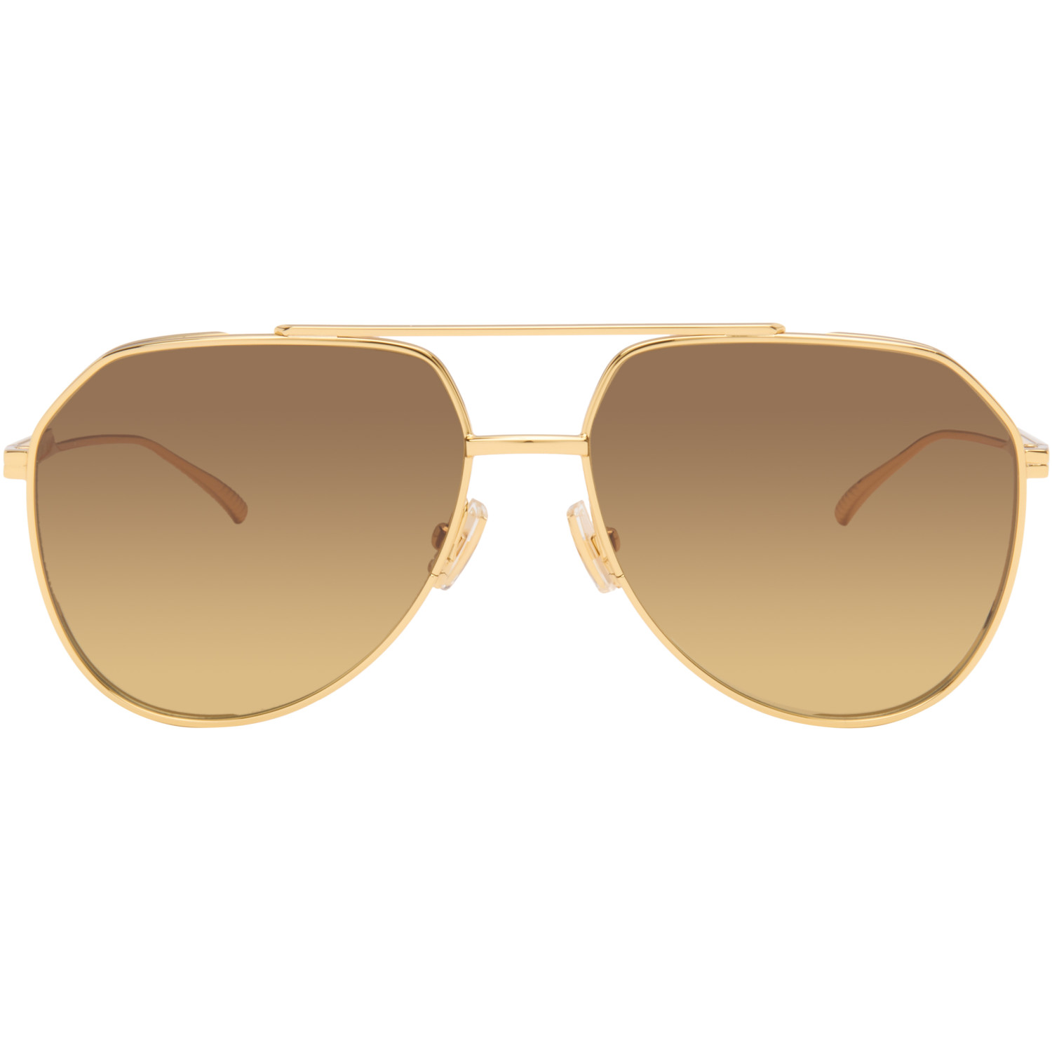 Bottega Veneta Gold Light Ribbon Sunglasses