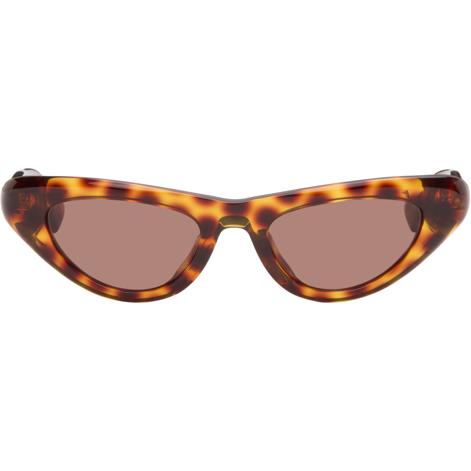Bottega Veneta Brown Curvy Sunglasses
