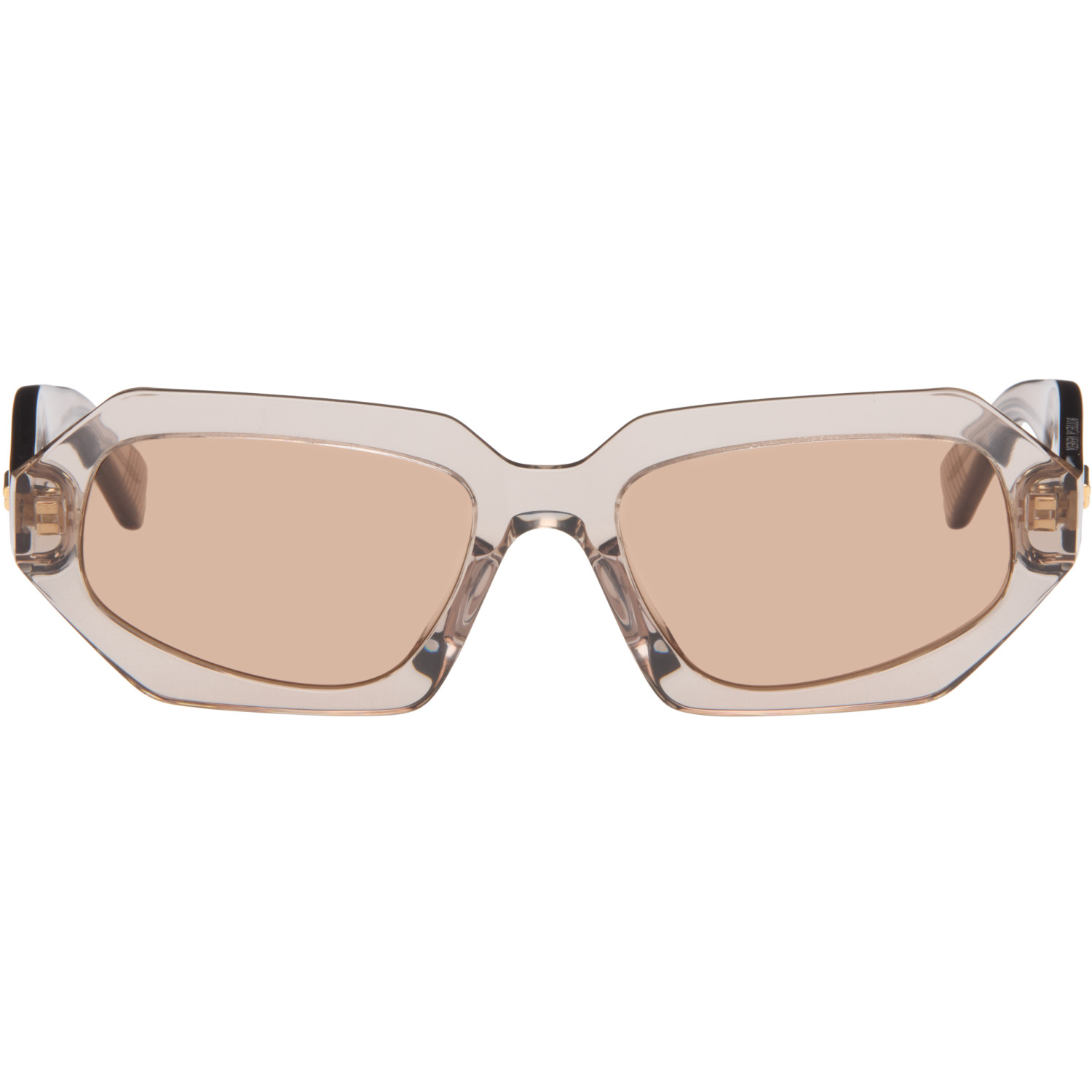 Bottega Veneta Brown Classic Oval Sunglasses