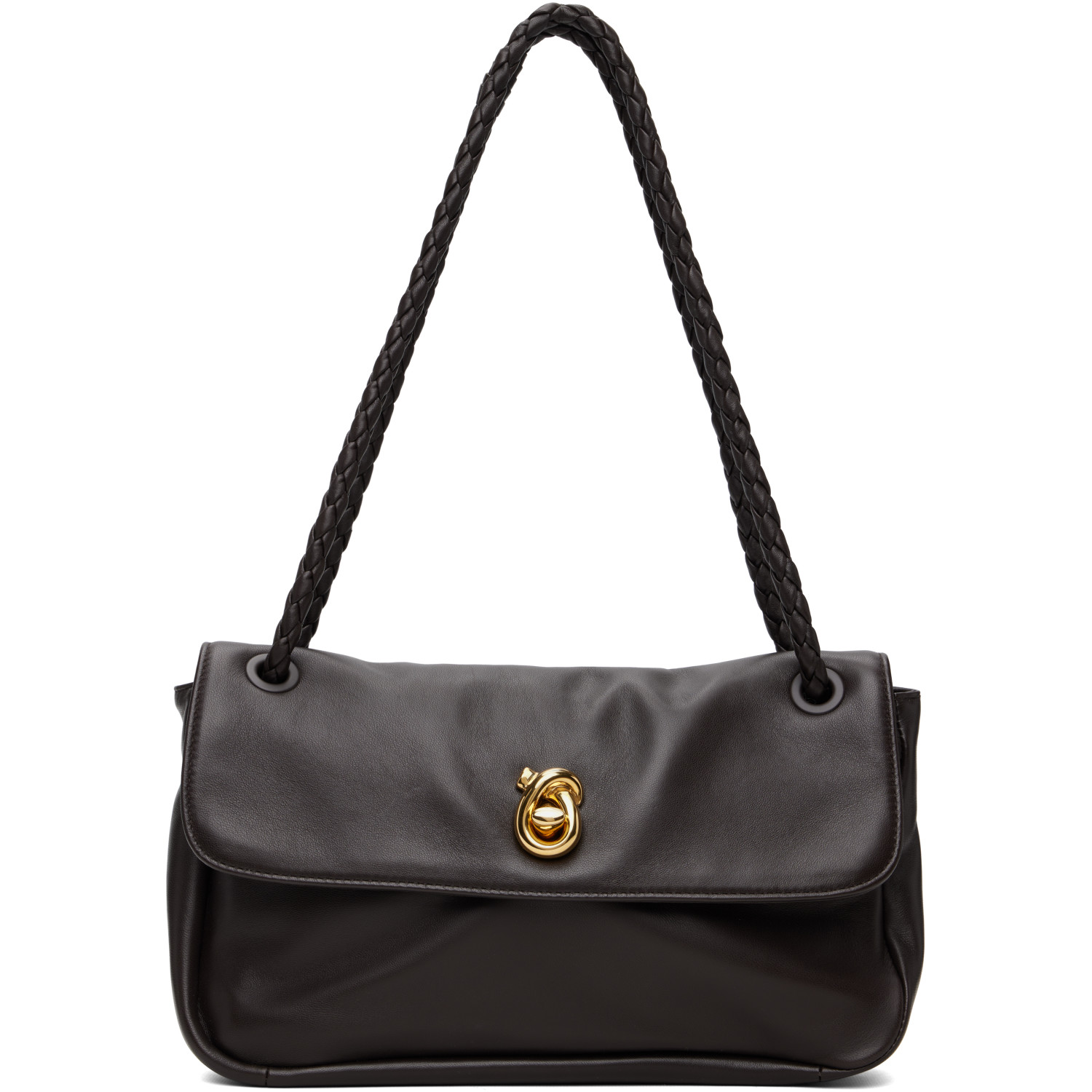 Bottega Veneta Brown Soft Crossbody Bag