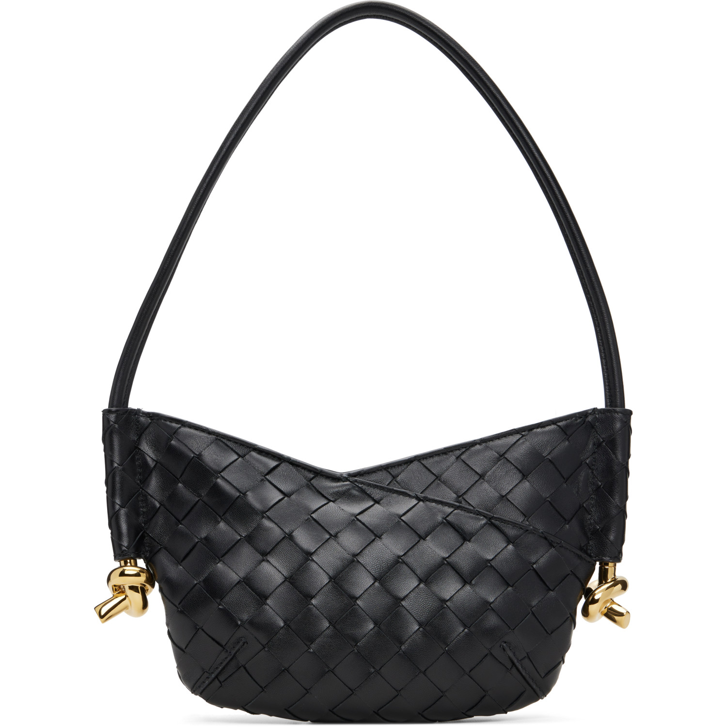 Bottega Veneta Black Solstice Intrecciato Baby Bag
