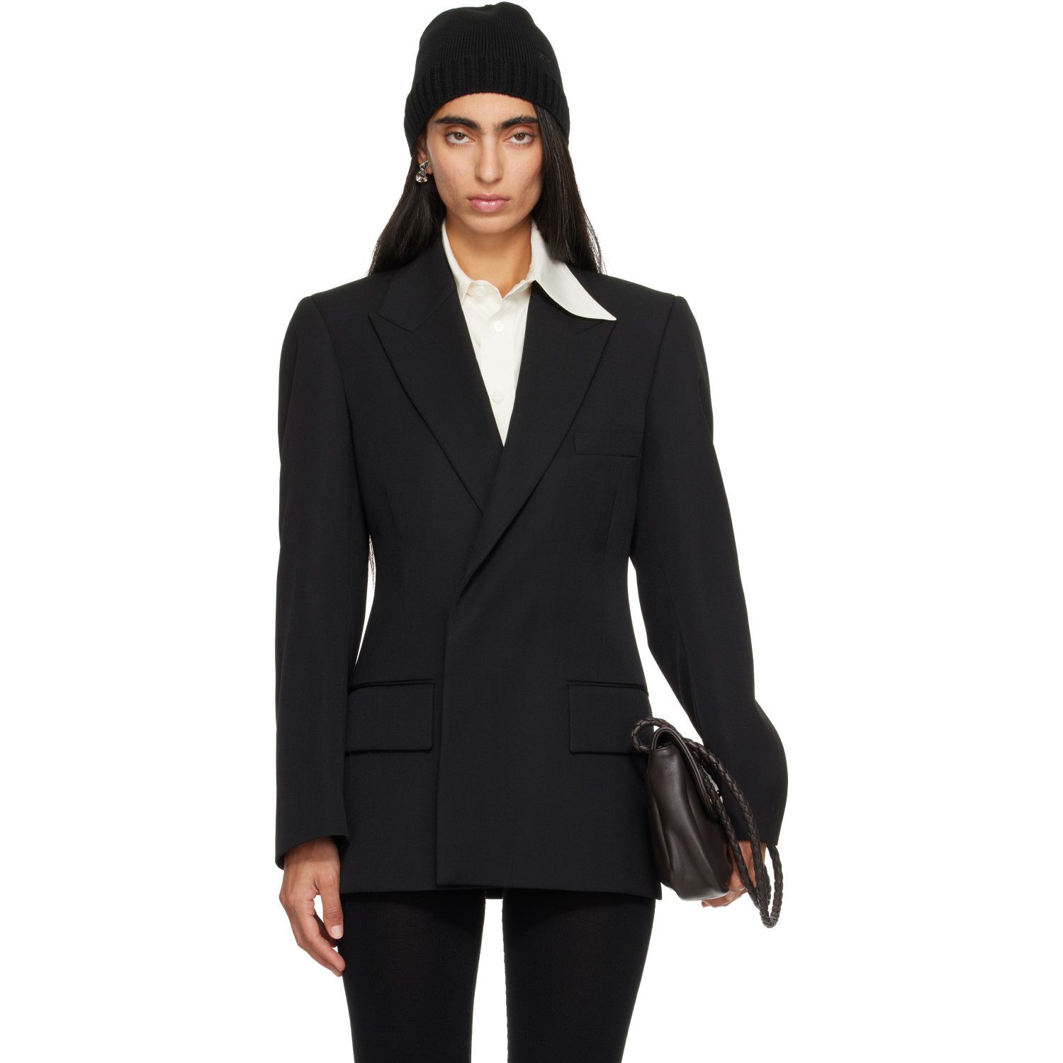Bottega Veneta Black Floating Wool Jacket