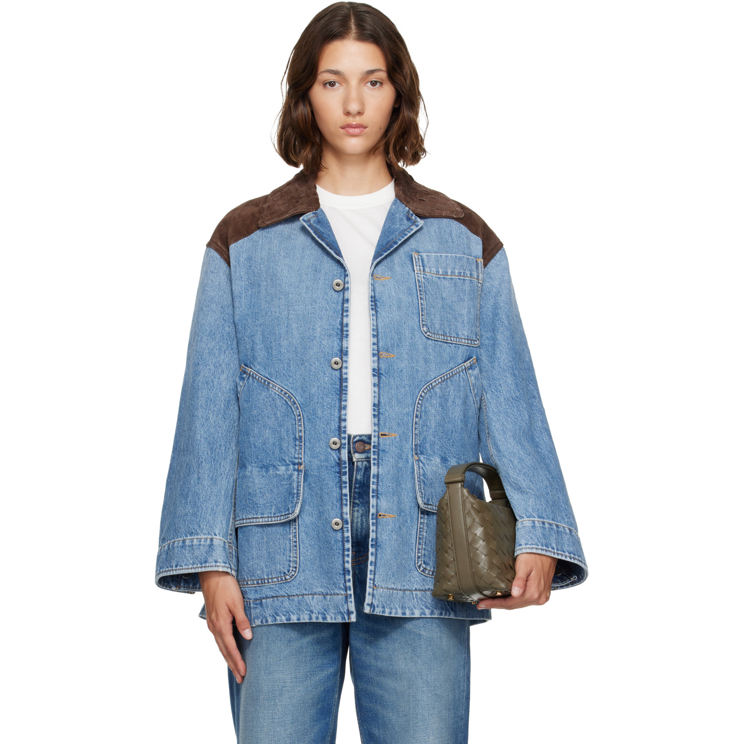 Bottega Veneta Blue Vintage Denim Jacket