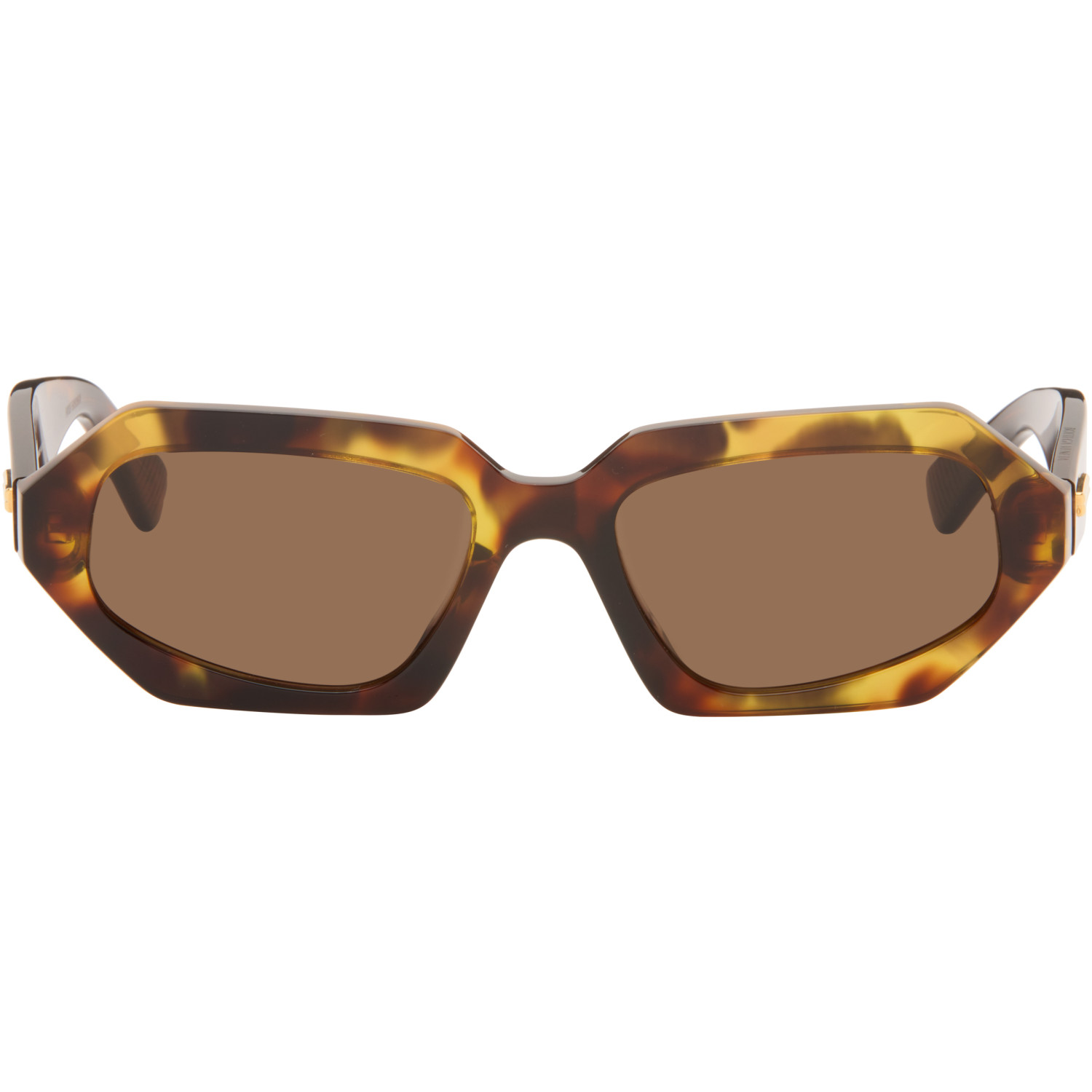 Bottega Veneta Brown Classic Oval Sunglasses