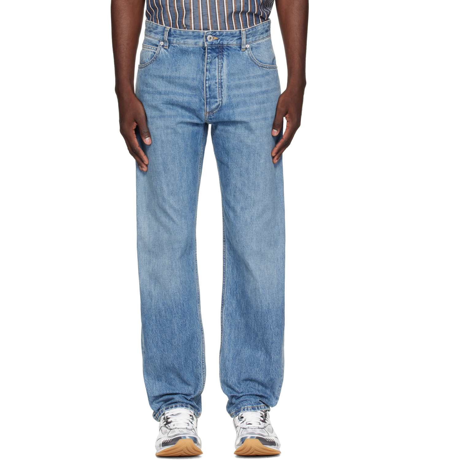 Bottega Veneta Blue Washed Denim Jeans