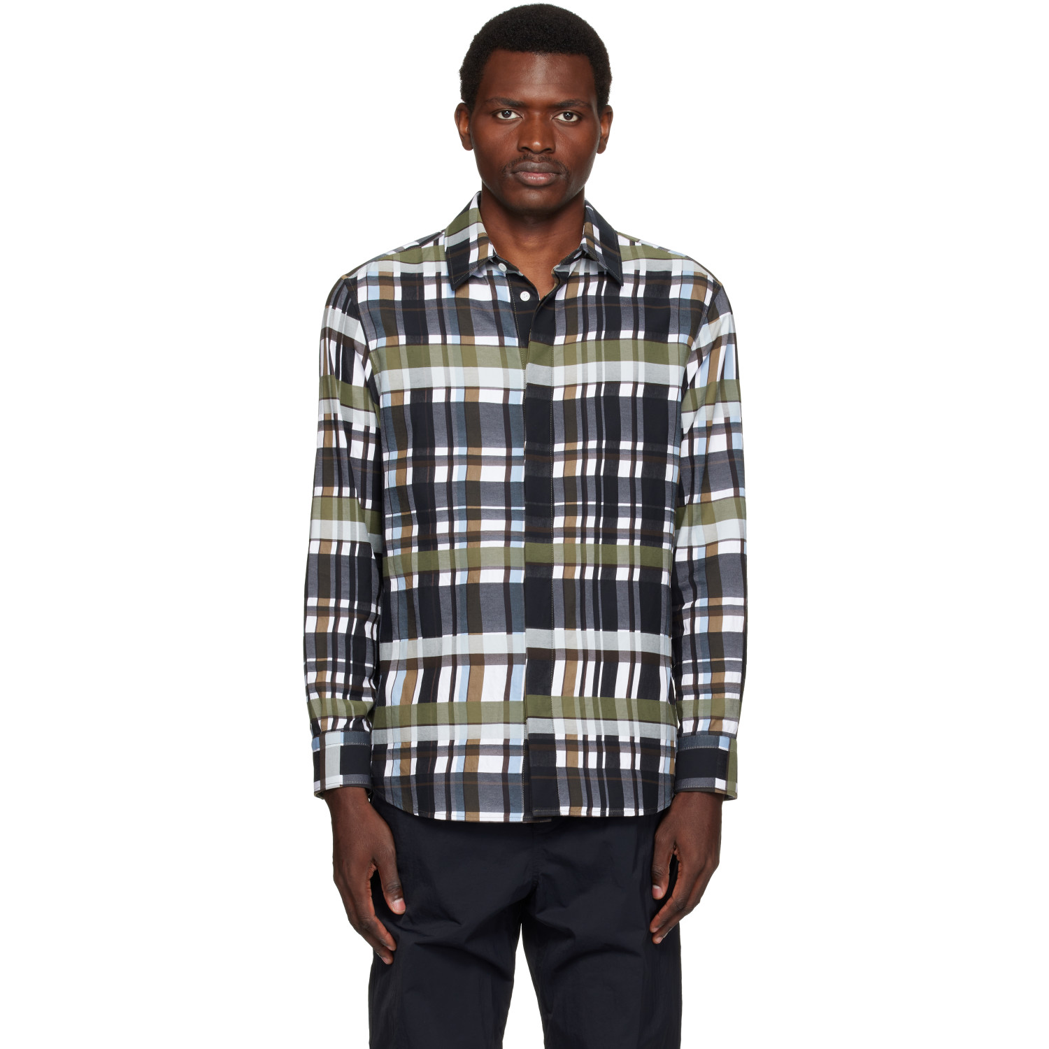 Bottega Veneta Multicolor Cotton Check Shirt