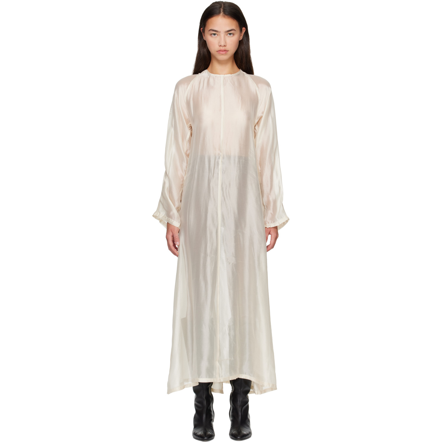 OUR LEGACY Beige Shift Maxi Dress