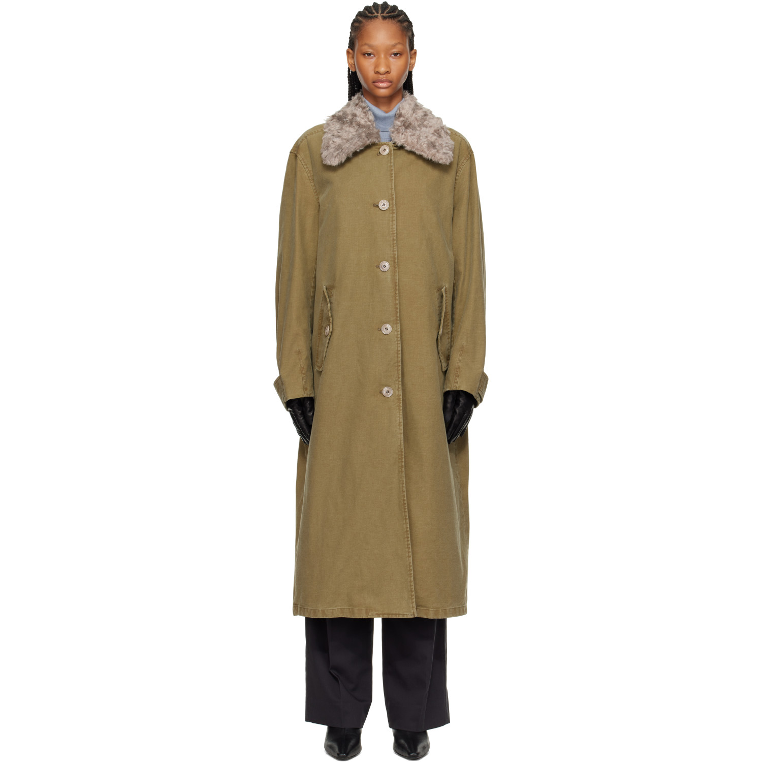 OUR LEGACY Khaki Tundra Coat