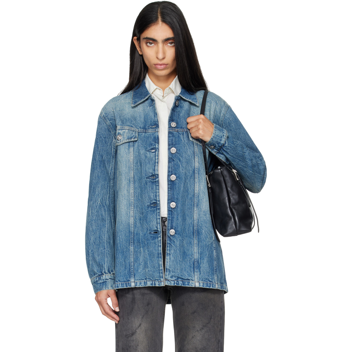 OUR LEGACY Blue Shackle Denim Jacket
