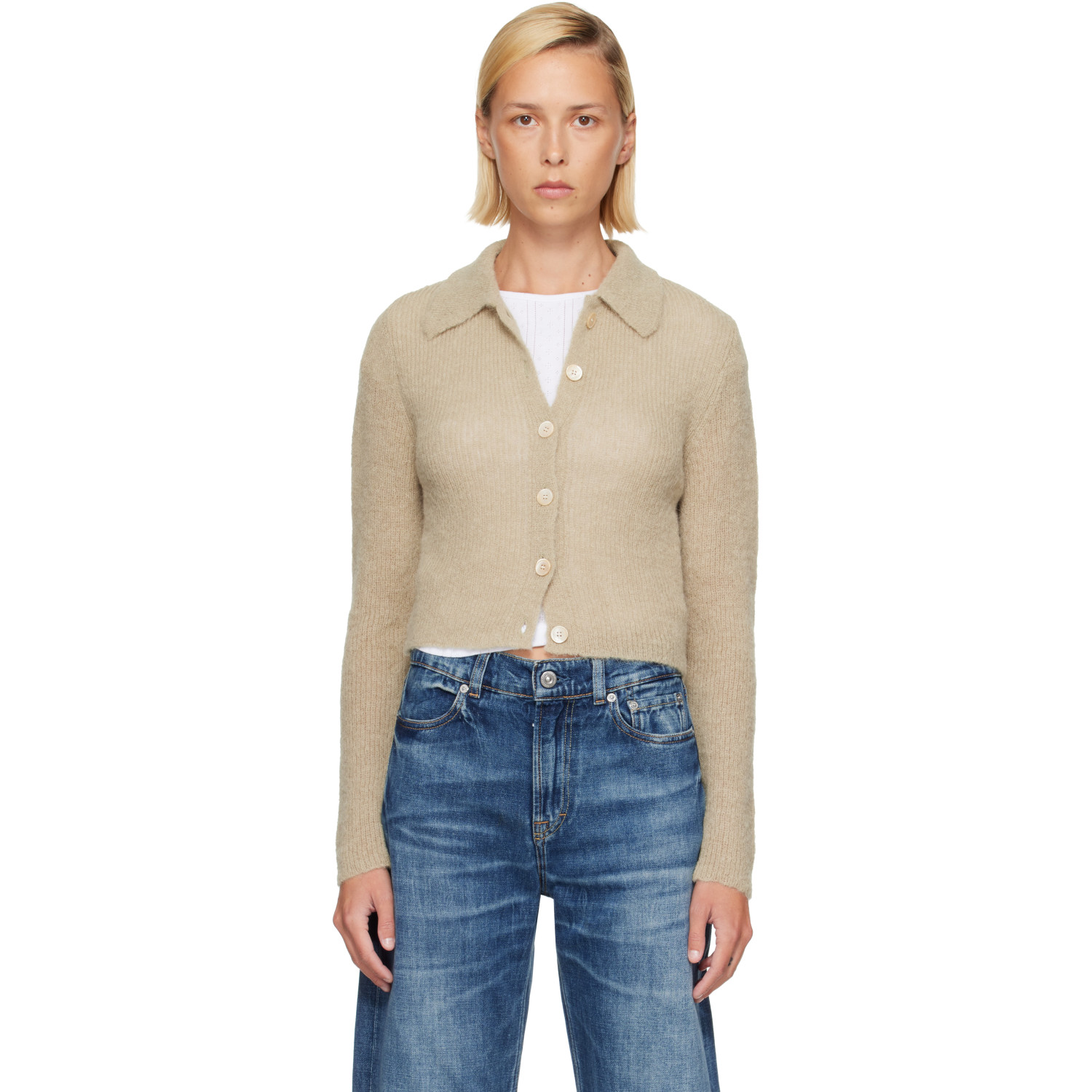 OUR LEGACY Green Mazzy Polo Cardigan