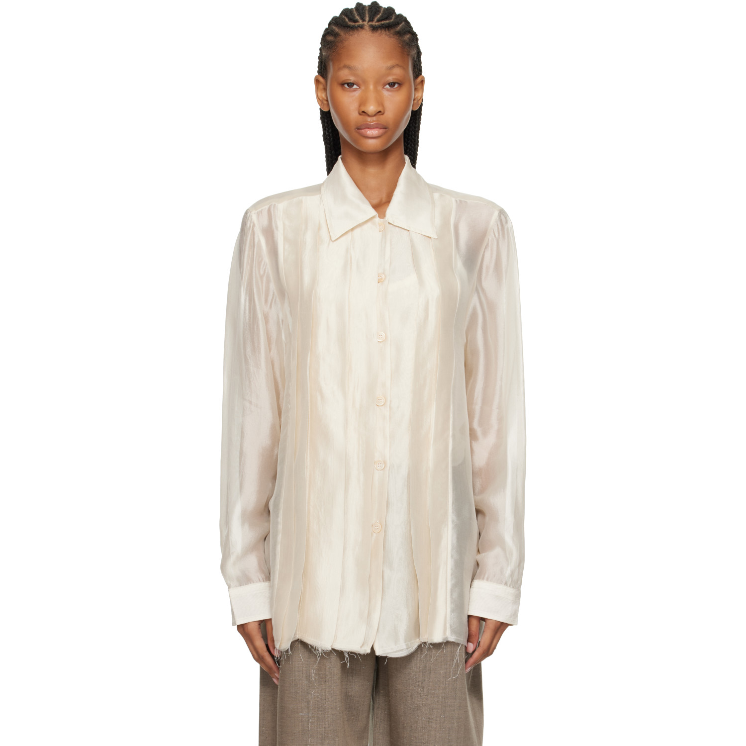 OUR LEGACY Off-White Tuxedo Every Shirt