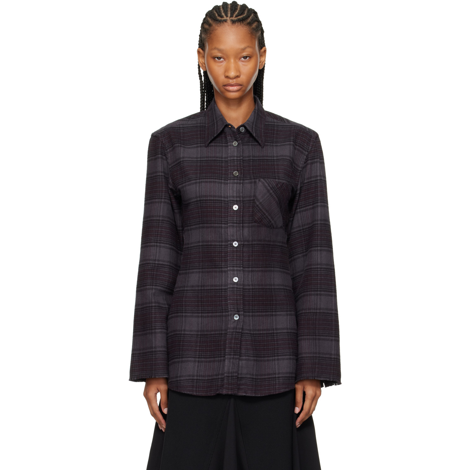 OUR LEGACY Gray Daisy Shirt