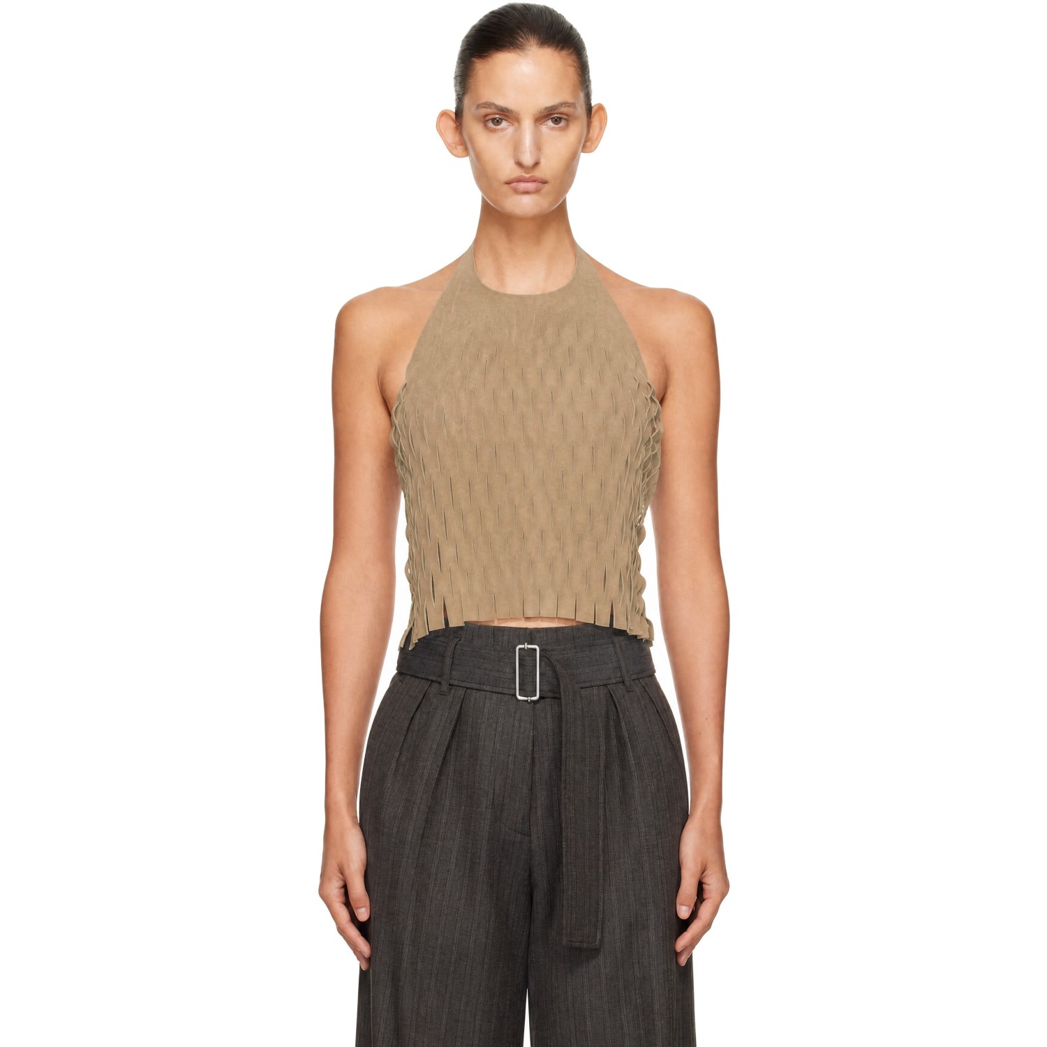 OUR LEGACY Beige Cut Apron Top